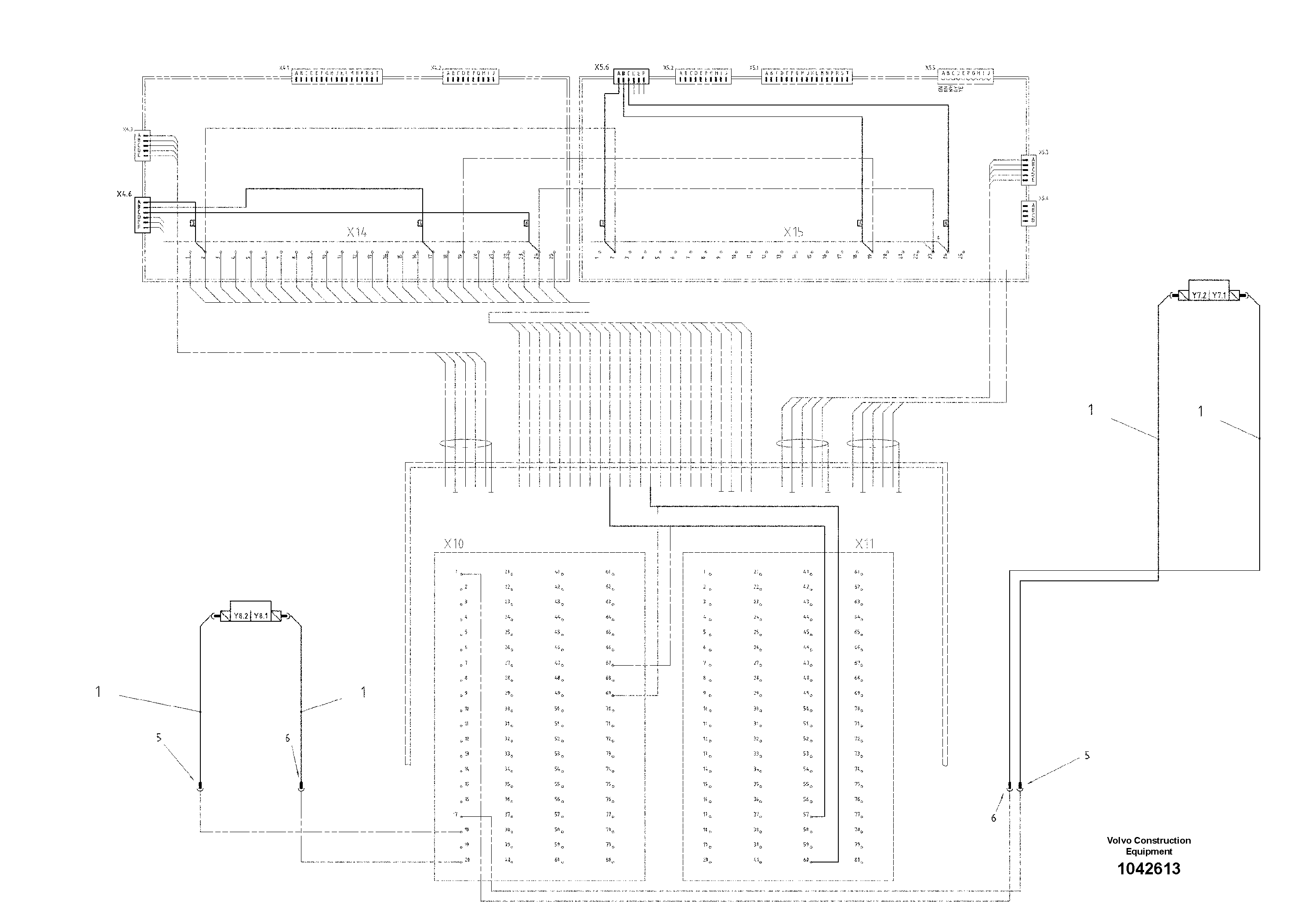 Схема запчастей Volvo ABG8820B - 80909 Control Electric ABG8820/ABG8820B ABG8820 S/N 21098-23354 ABG8820B S/N 23355-