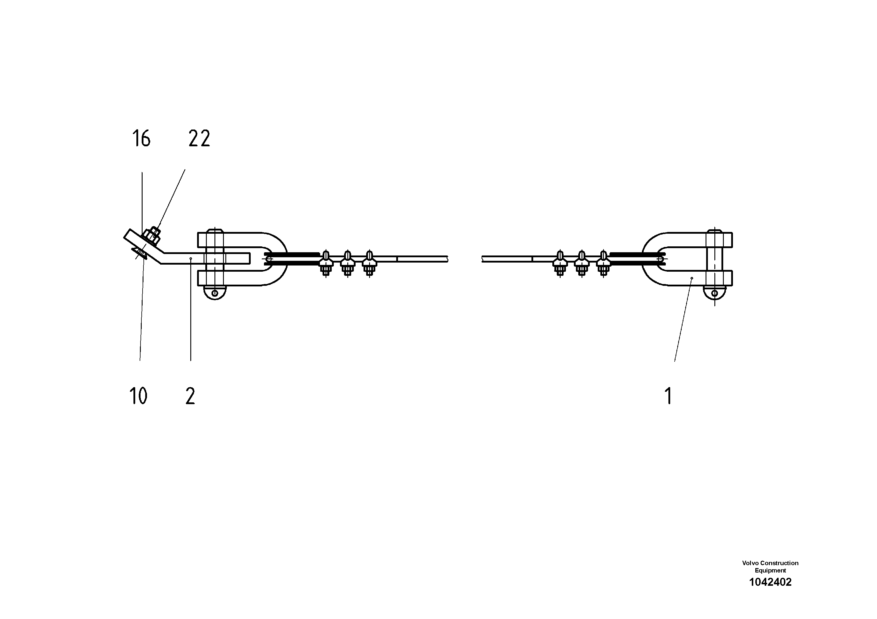 Схема запчастей Volvo ABG8820B - 48031 Pre-Assembling For Tensioning Wire Rope ABG8820/ABG8820B ABG8820 S/N 21098-23354 ABG8820B S/N 23355-