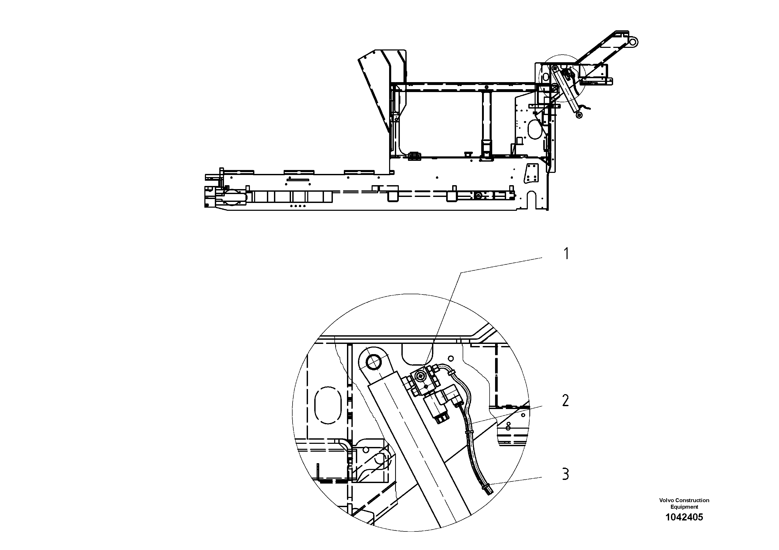 Схема запчастей Volvo ABG8820B - 48039 Screed Anti-Climbing Lock ABG8820/ABG8820B ABG8820 S/N 21098-23354 ABG8820B S/N 23355-