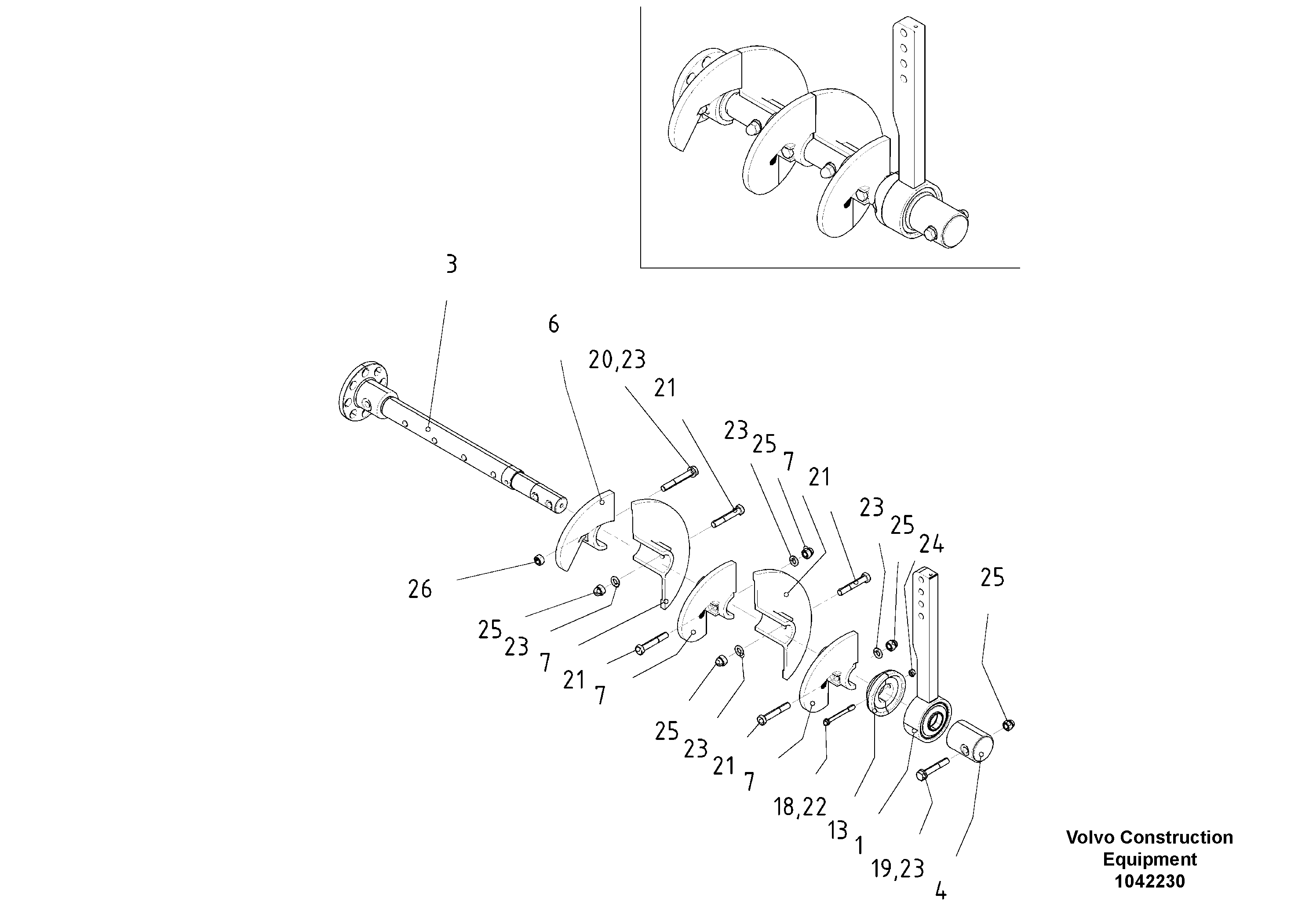 Схема запчастей Volvo ABG8820B - 50494 Basic Auger ABG8820/ABG8820B ABG8820 S/N 21098-23354 ABG8820B S/N 23355-