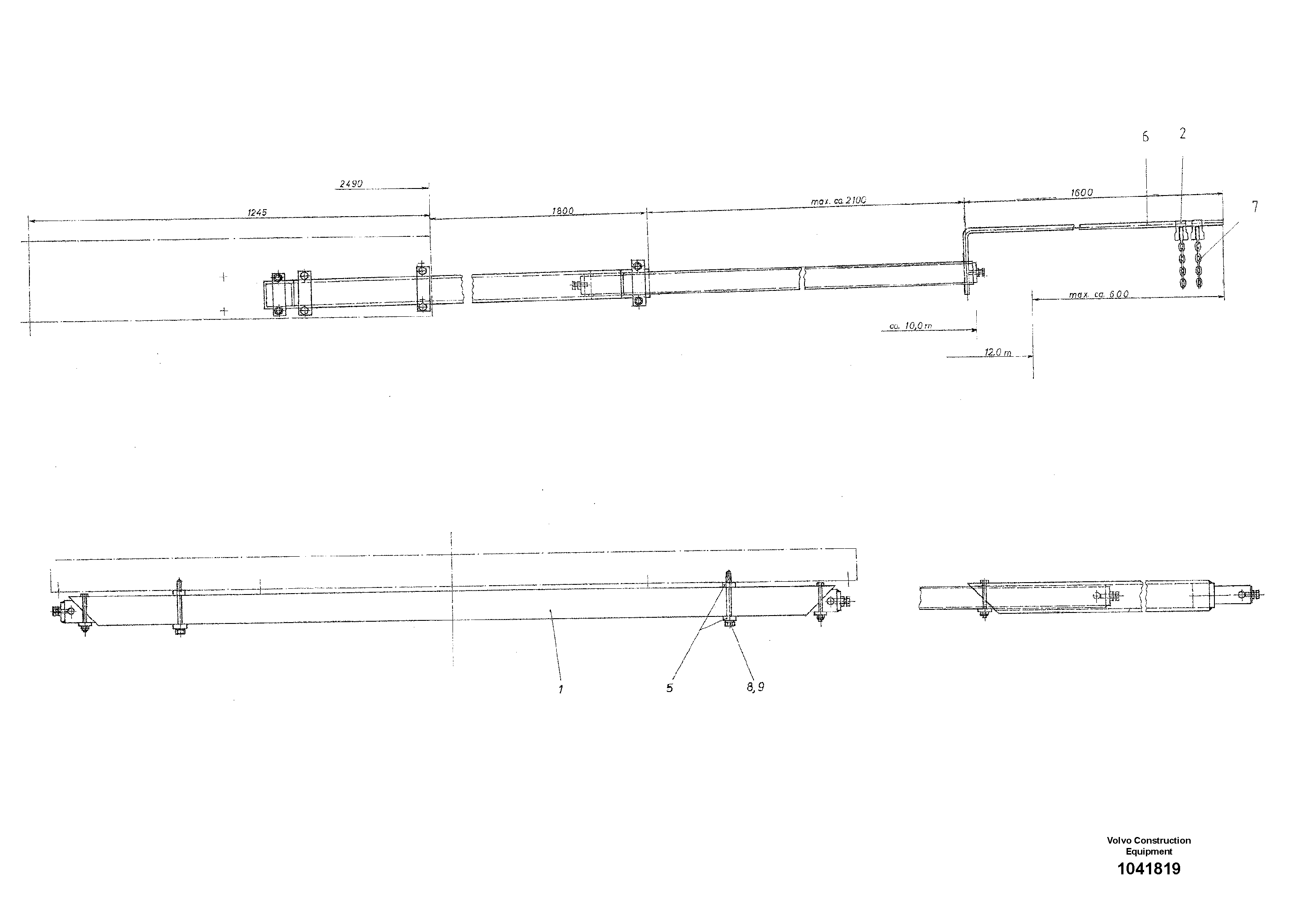 Схема запчастей Volvo ABG8820B - 48199 Direction indicator ABG8820/ABG8820B ABG8820 S/N 21098-23354 ABG8820B S/N 23355-