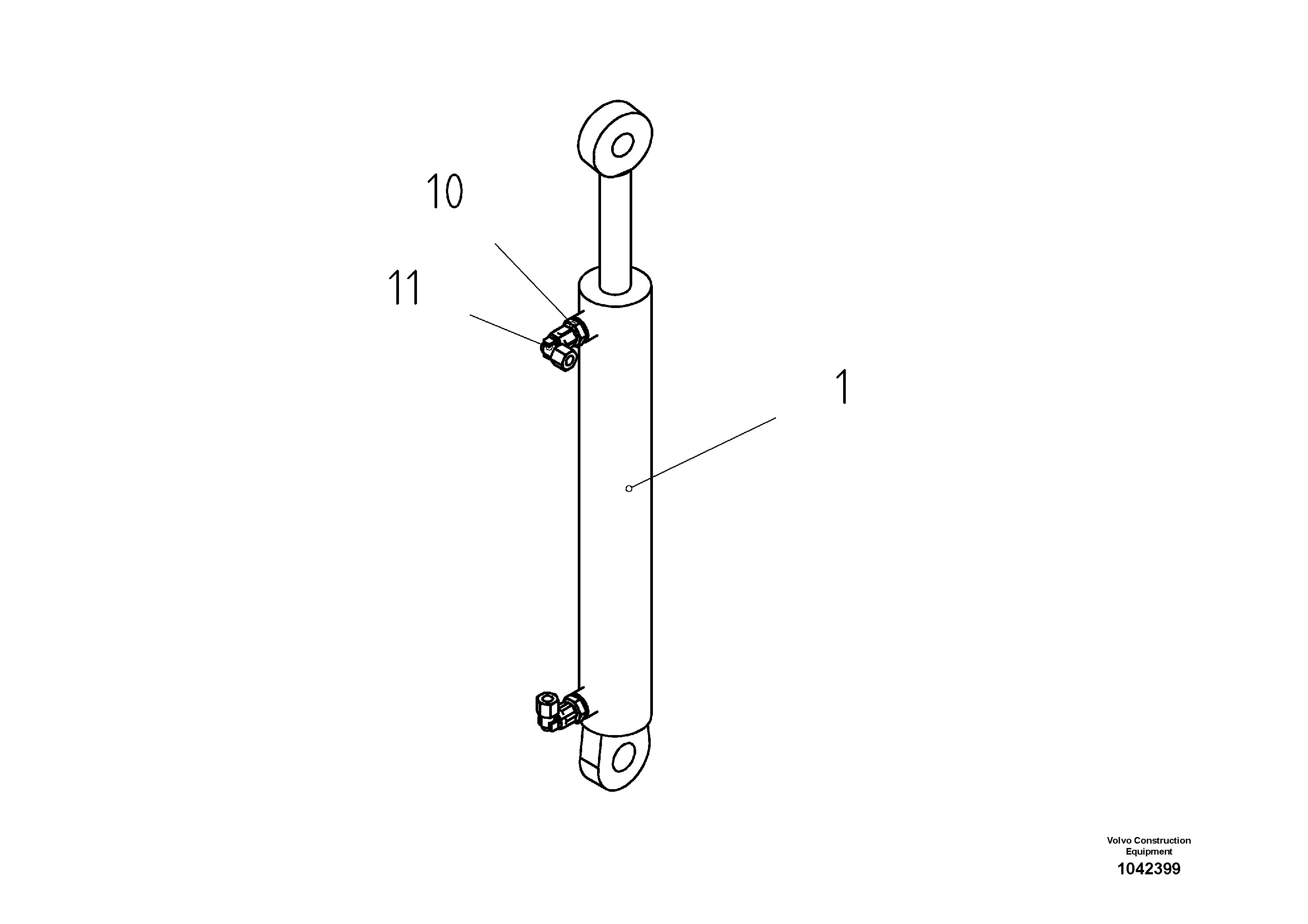 Схема запчастей Volvo ABG8820B - 61480 Levelling Cylinder ABG8820/ABG8820B ABG8820 S/N 21098-23354 ABG8820B S/N 23355-