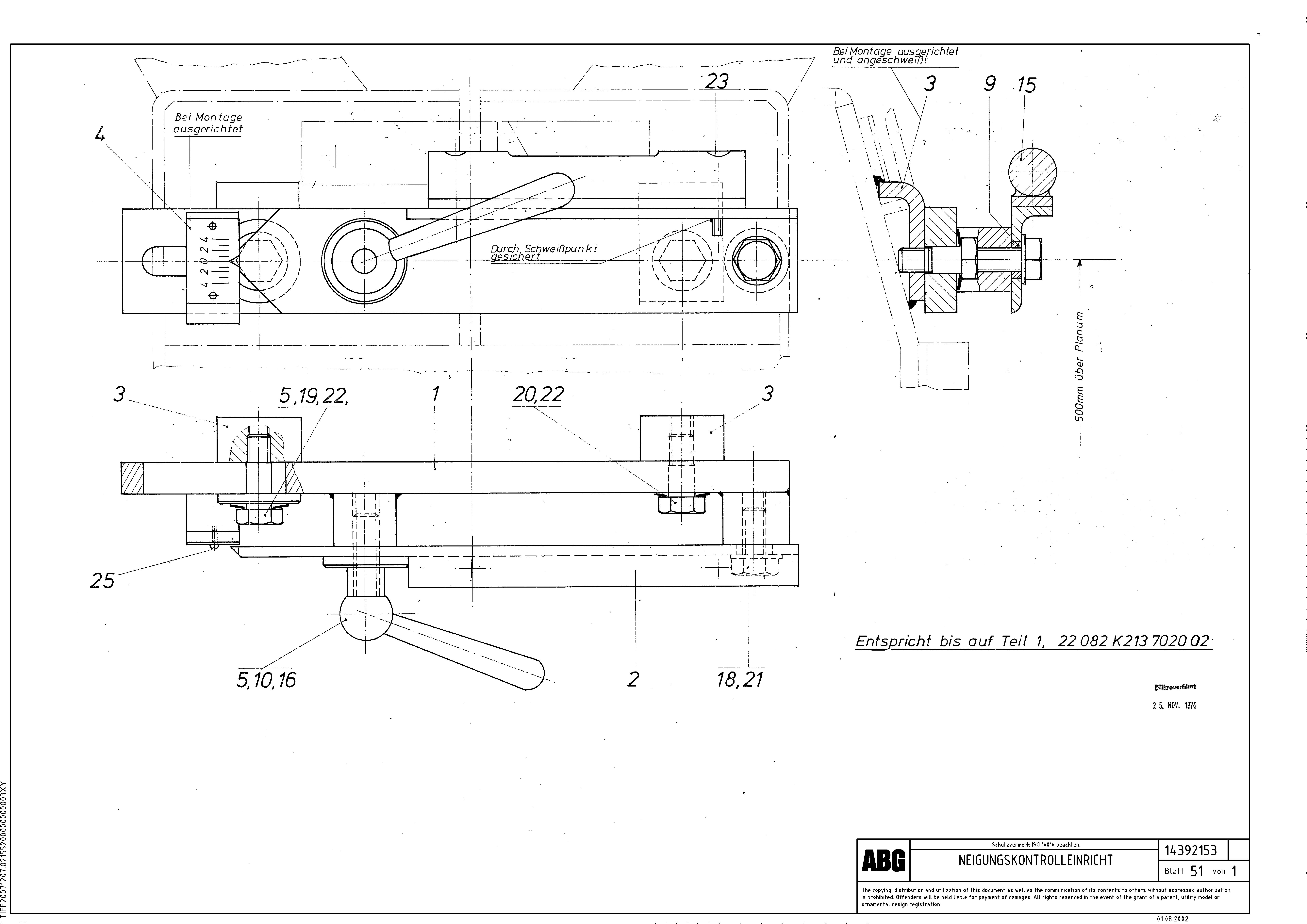 Схема запчастей Volvo ABG8820B - 71382 Slope control unit for screed extension adjustable VDT 121 VARIO ATT.SCREED 9,0 - 12,0M ABG8820/ABG8820B