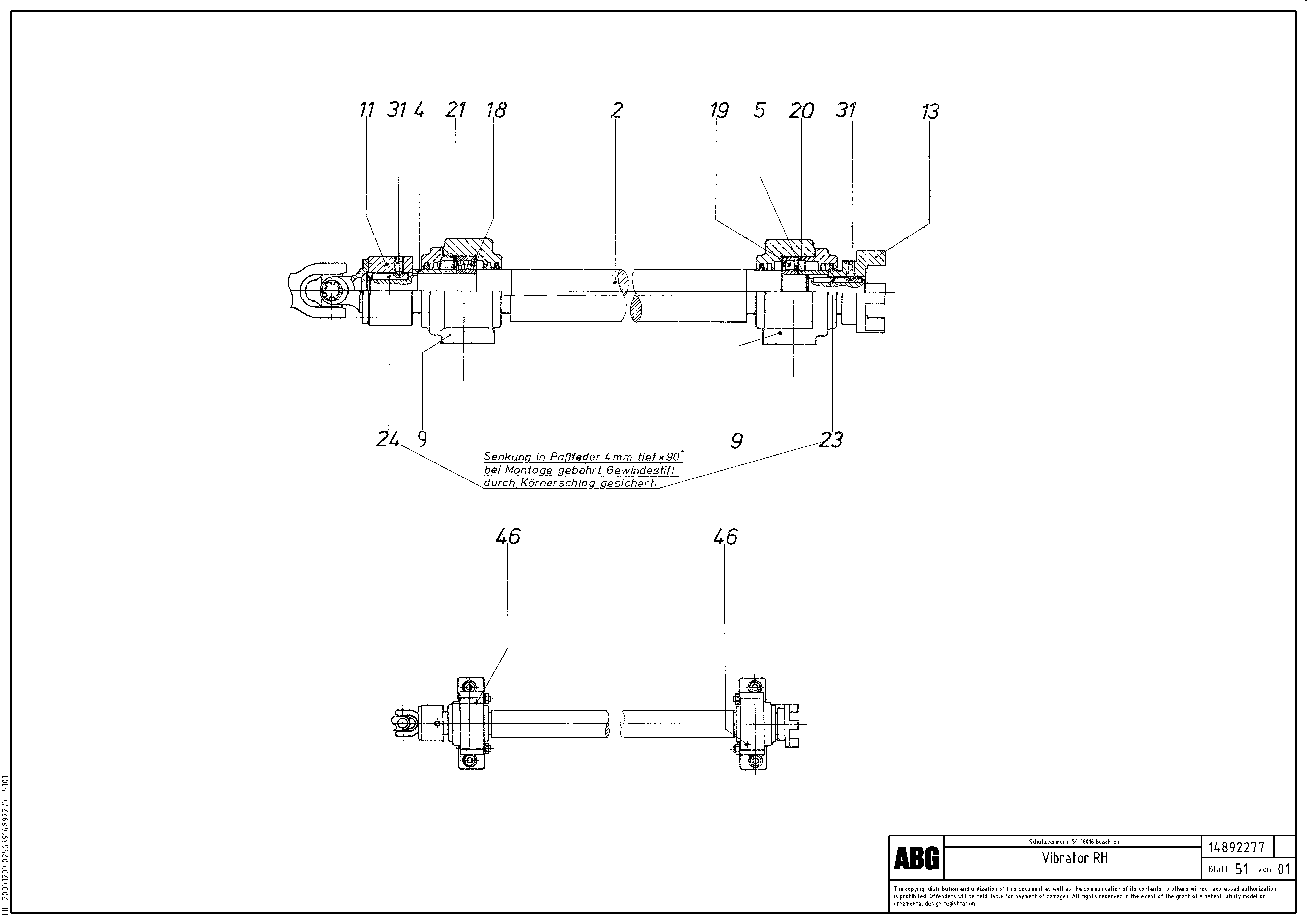 Схема запчастей Volvo ABG8820B - 79547 Vibrator for basic screed MB 122 ATT. SCREEDS 2,5 -12,0M ABG8820, ABG8820B