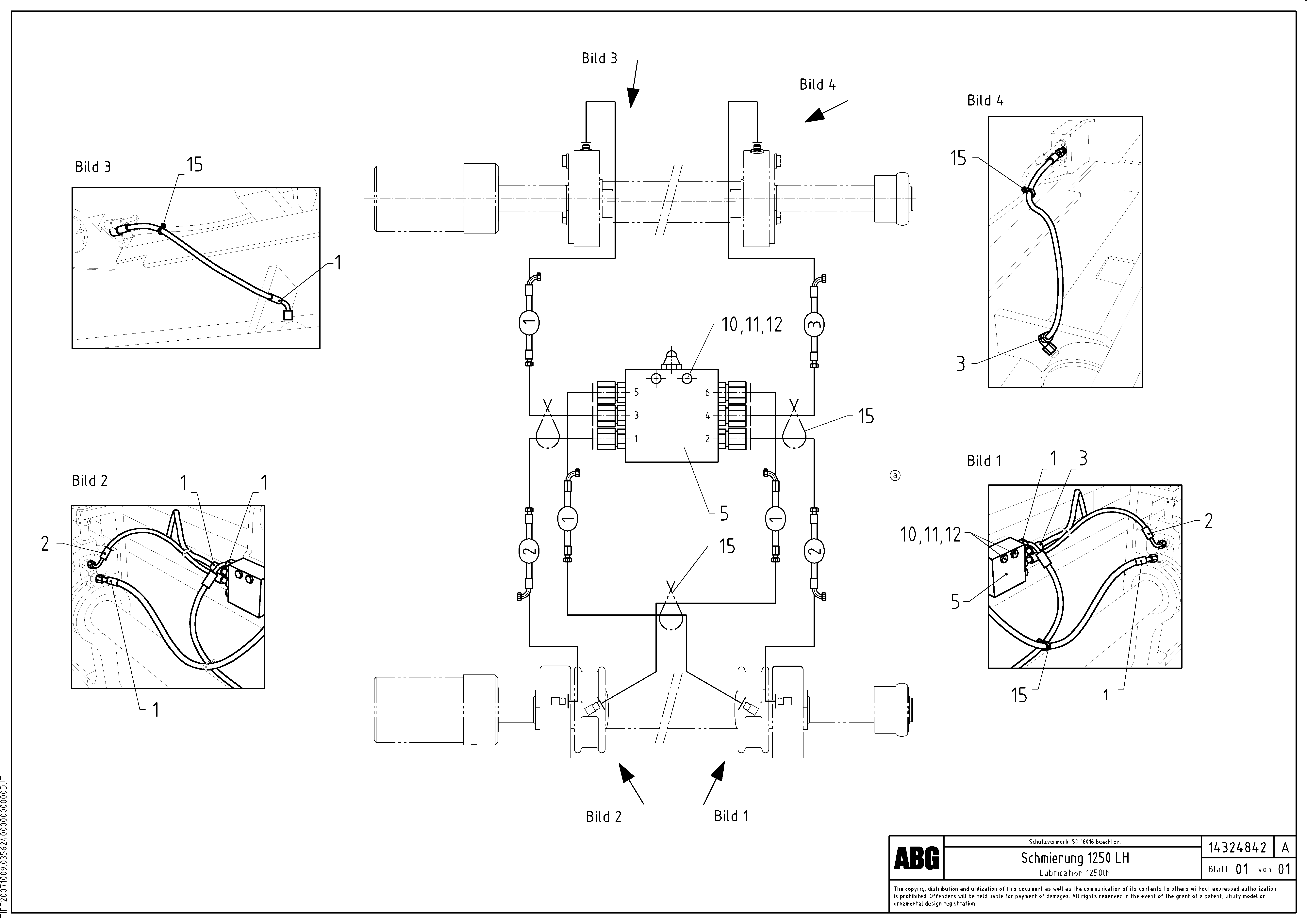 Схема запчастей Volvo ABG8820B - 64563 Lubrication for extension VB 79 ETC ATT. SCREEDS 2,5 - 9,0M ABG8820, ABG8820B