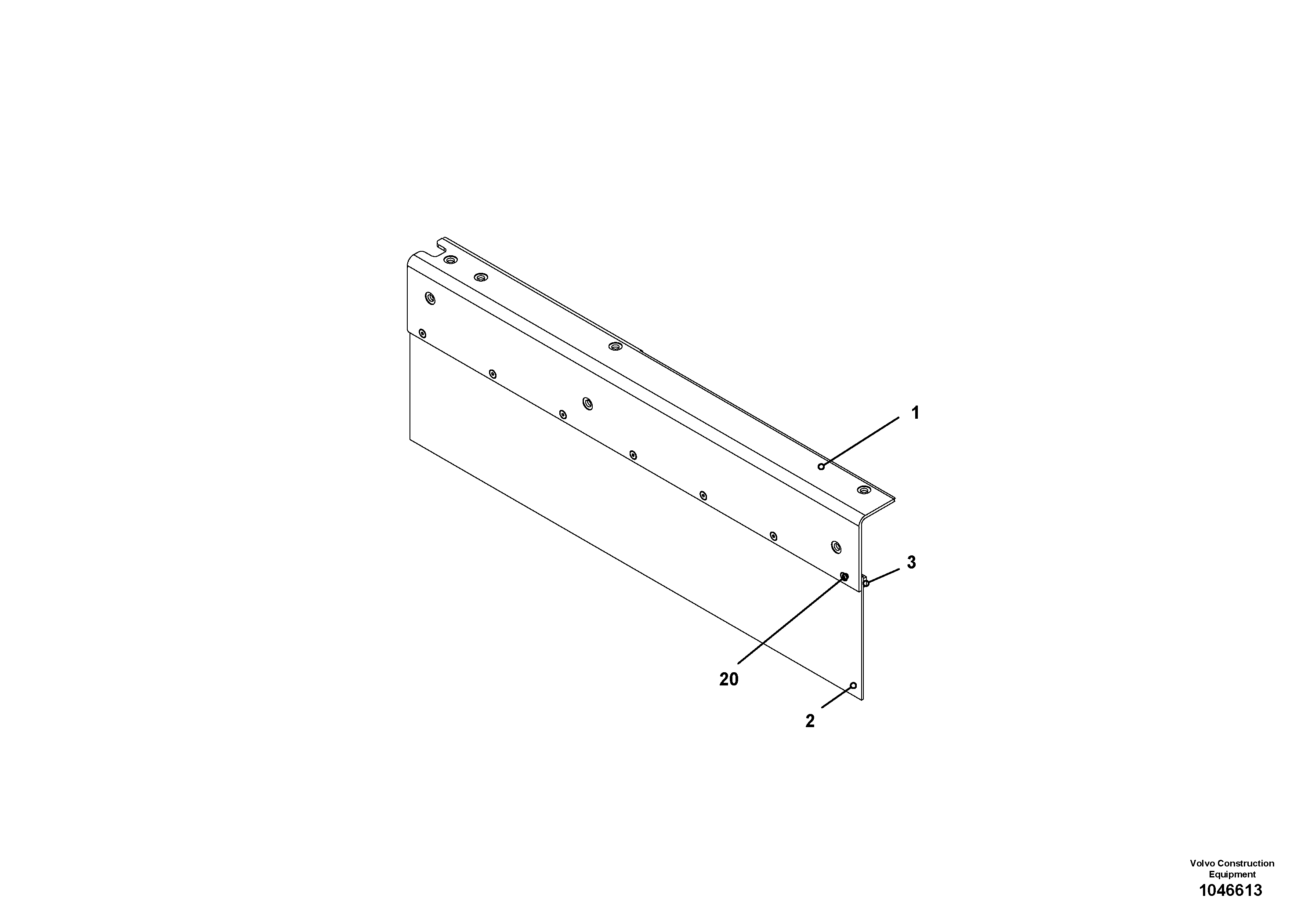 Схема запчастей Volvo ABG8820B - 63424 Screed cover for extandable screed VB 79 ETC ATT. SCREEDS 2,5 - 9,0M ABG8820, ABG8820B