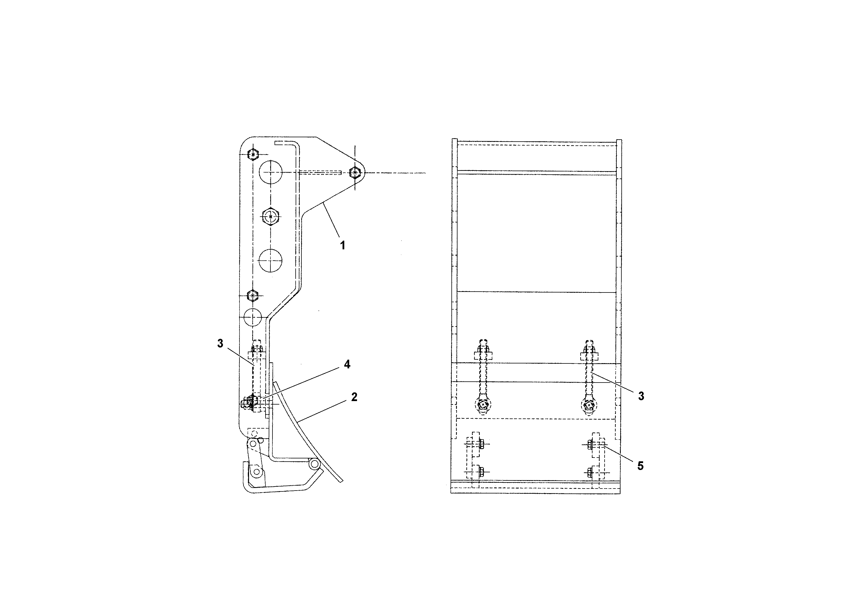 Схема запчастей Volvo 2.5/5B HSE - 55419 Extension 