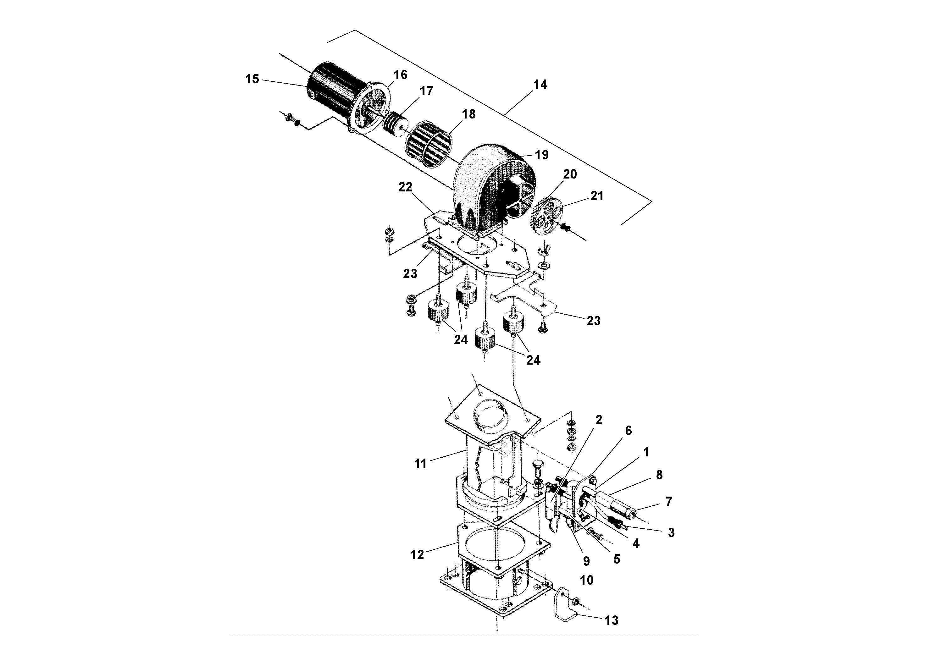 Схема запчастей Volvo OMNI 1A - 63831 Screed Heater Assemblies 