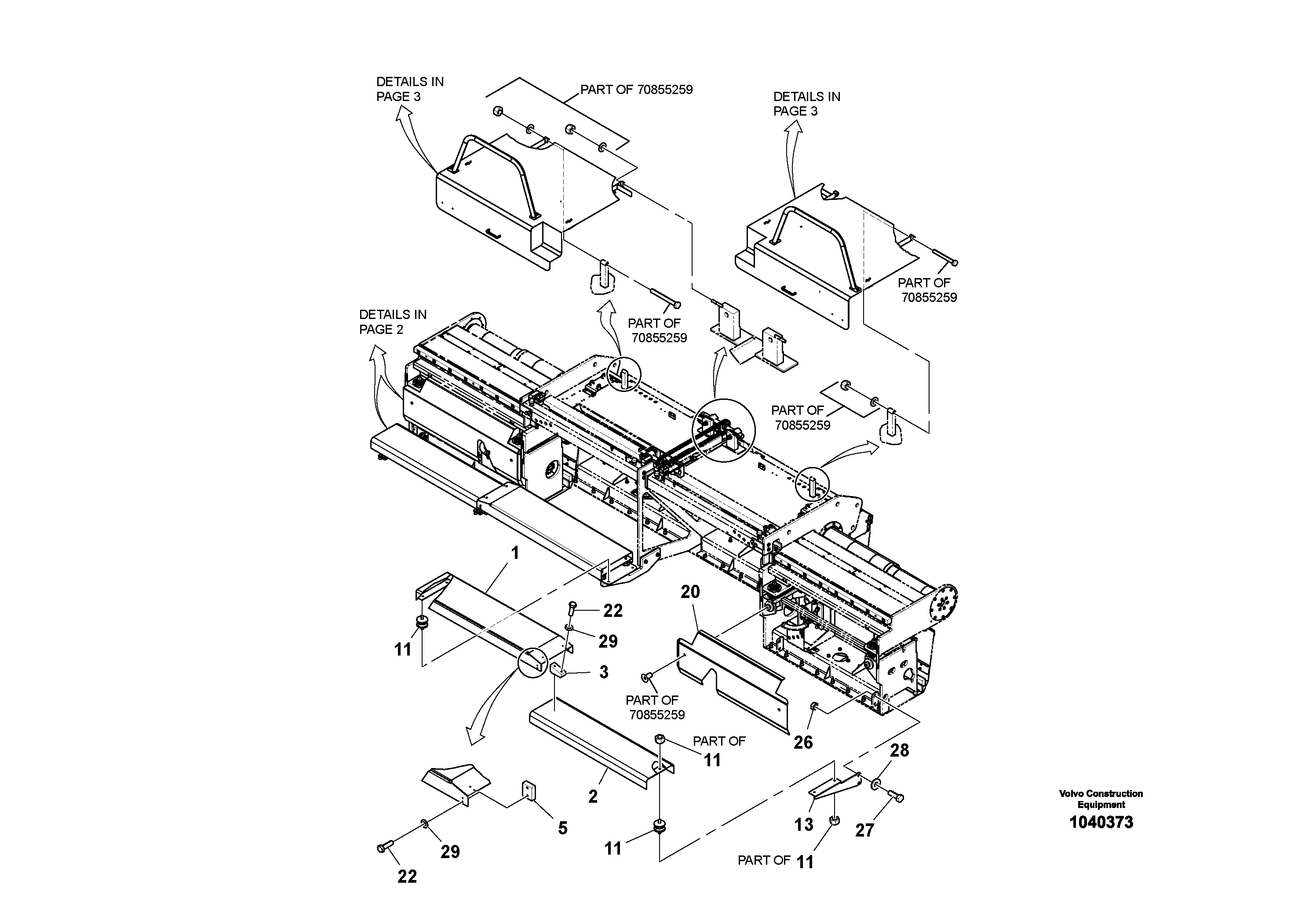 Схема запчастей Volvo OMNI V S/N 0847508049 - - 65744 Tread Plate/covers Assembly 