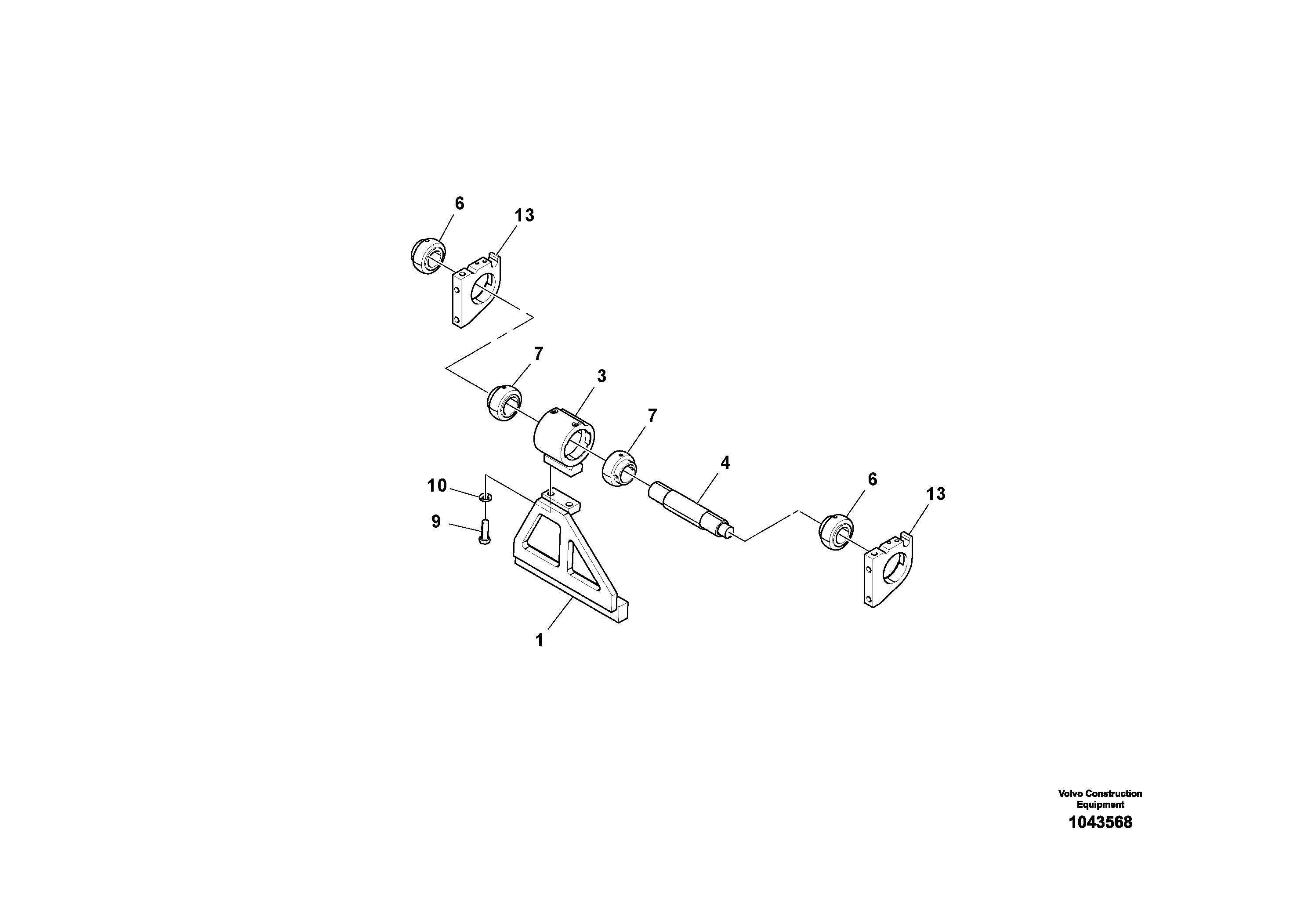 Схема запчастей Volvo OMNI V S/N 0847508049 - - 71284 Tamper Extension Assembly 