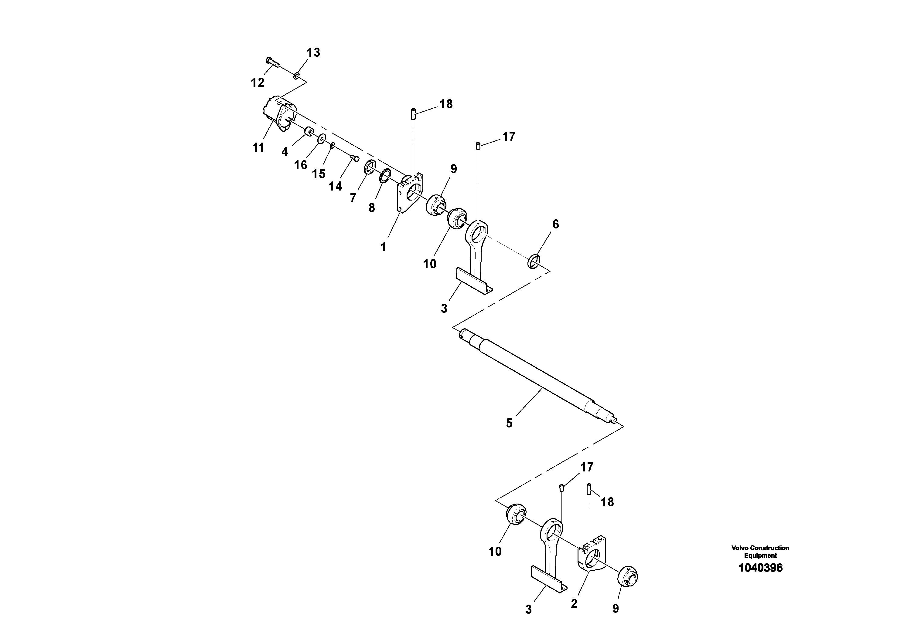 Схема запчастей Volvo OMNI V S/N 0847508049 - - 71289 Tamper Drive - Main Extension Screed Assembly 