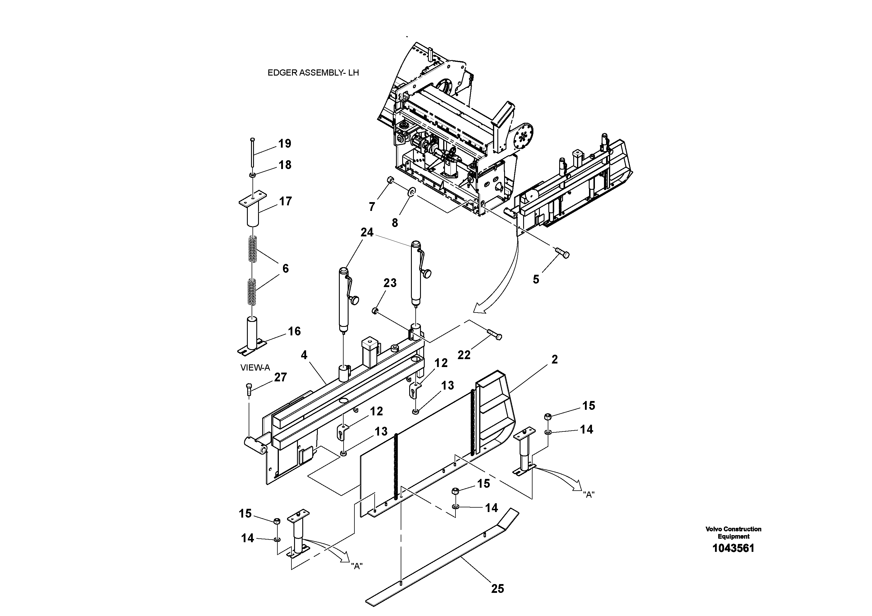 Схема запчастей Volvo OMNI V S/N 0847508049 - - 47596 Edger Assembly 