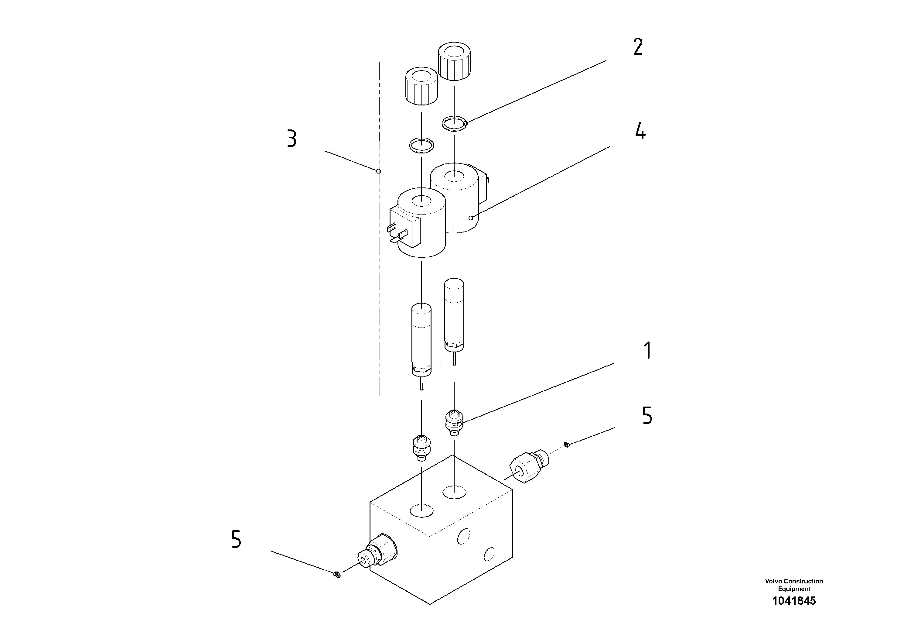 Схема запчастей Volvo VB 30 ATT. SCREEDS 1,5 - 4,0M ABG2820 - 84458 Valve block for hydraulic crown adjustment 