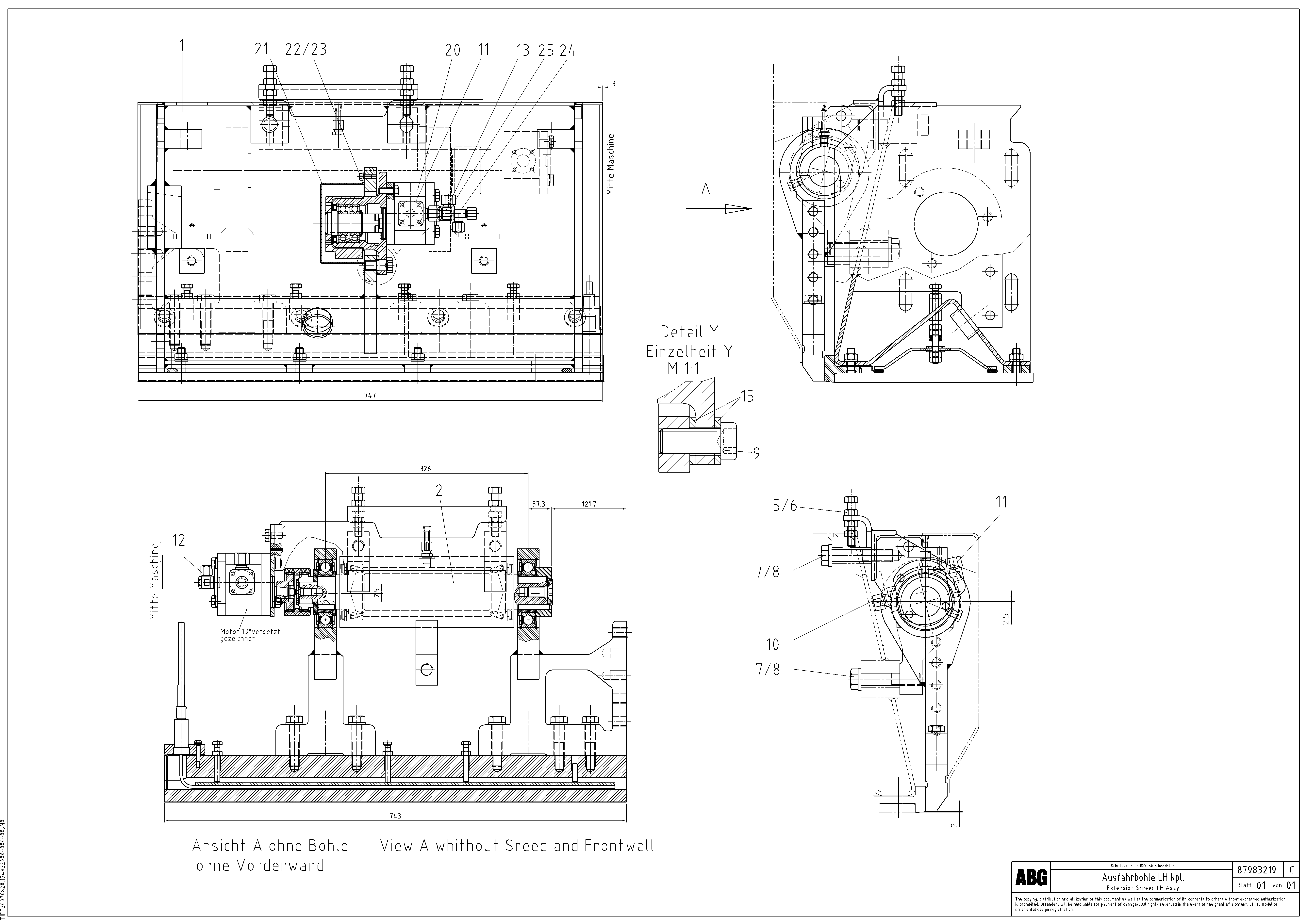 Схема запчастей Volvo VB 30 ATT. SCREEDS 1,5 - 4,0M ABG2820 - 78771 Extendable screed 