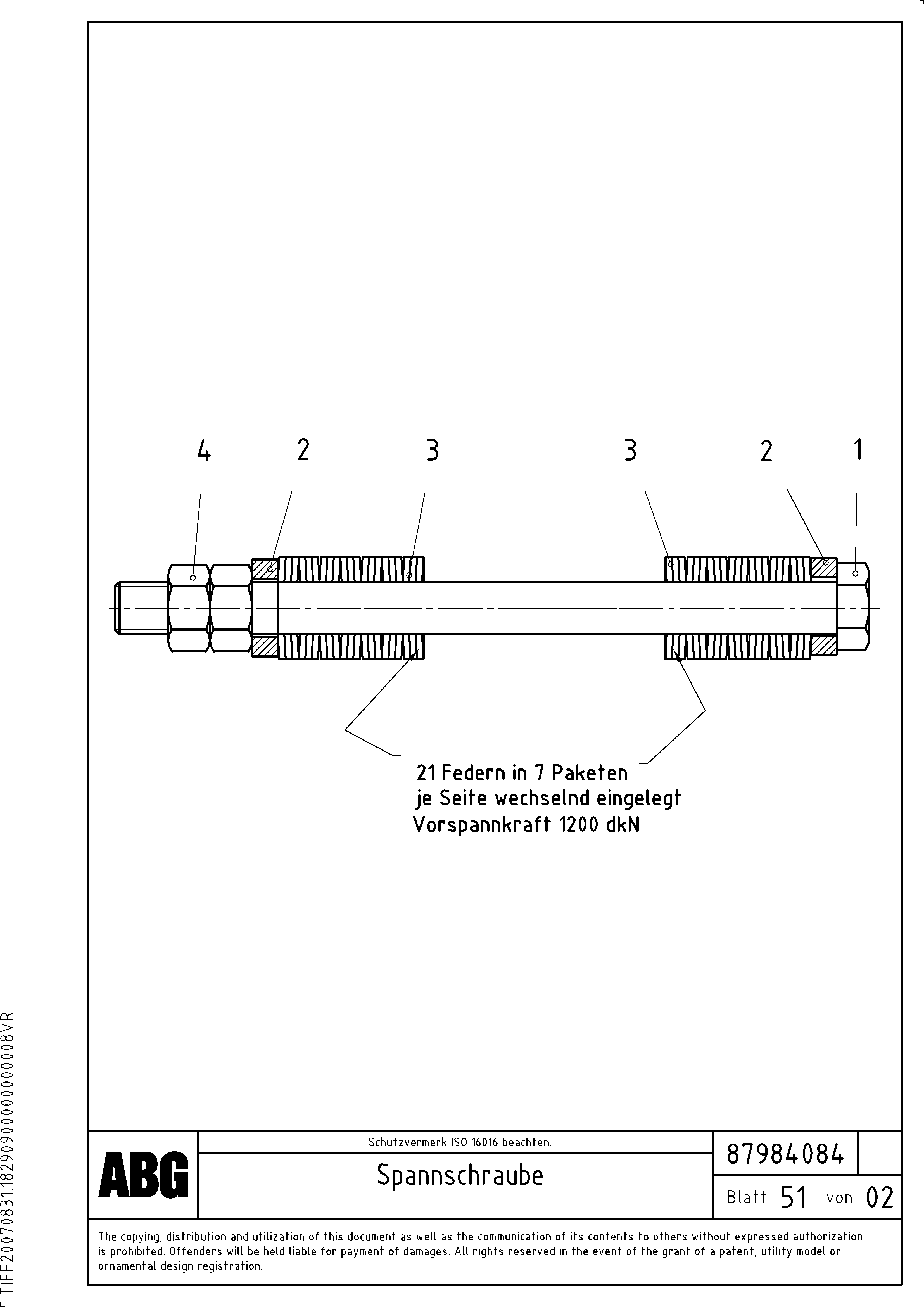 Схема запчастей Volvo VB 30 ATT. SCREEDS 1,5 - 4,0M ABG2820 - 79062 Straining screw for crown control 