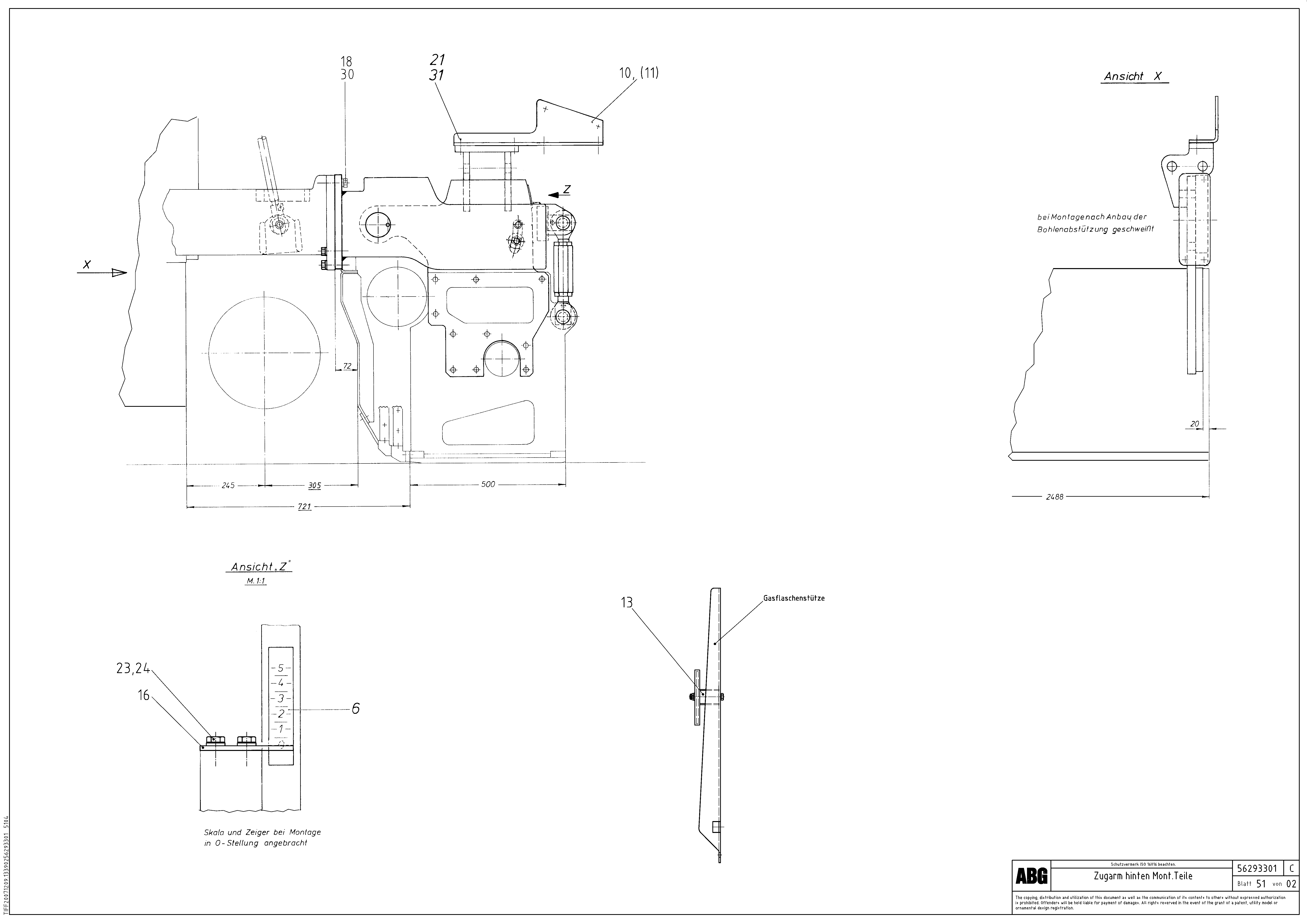 Схема запчастей Volvo MB 122 - 75537 Mount. Parts for towing arms MB 122 ATT. SCREEDS 2,5 -10,0M ABG7820, ABG7820B