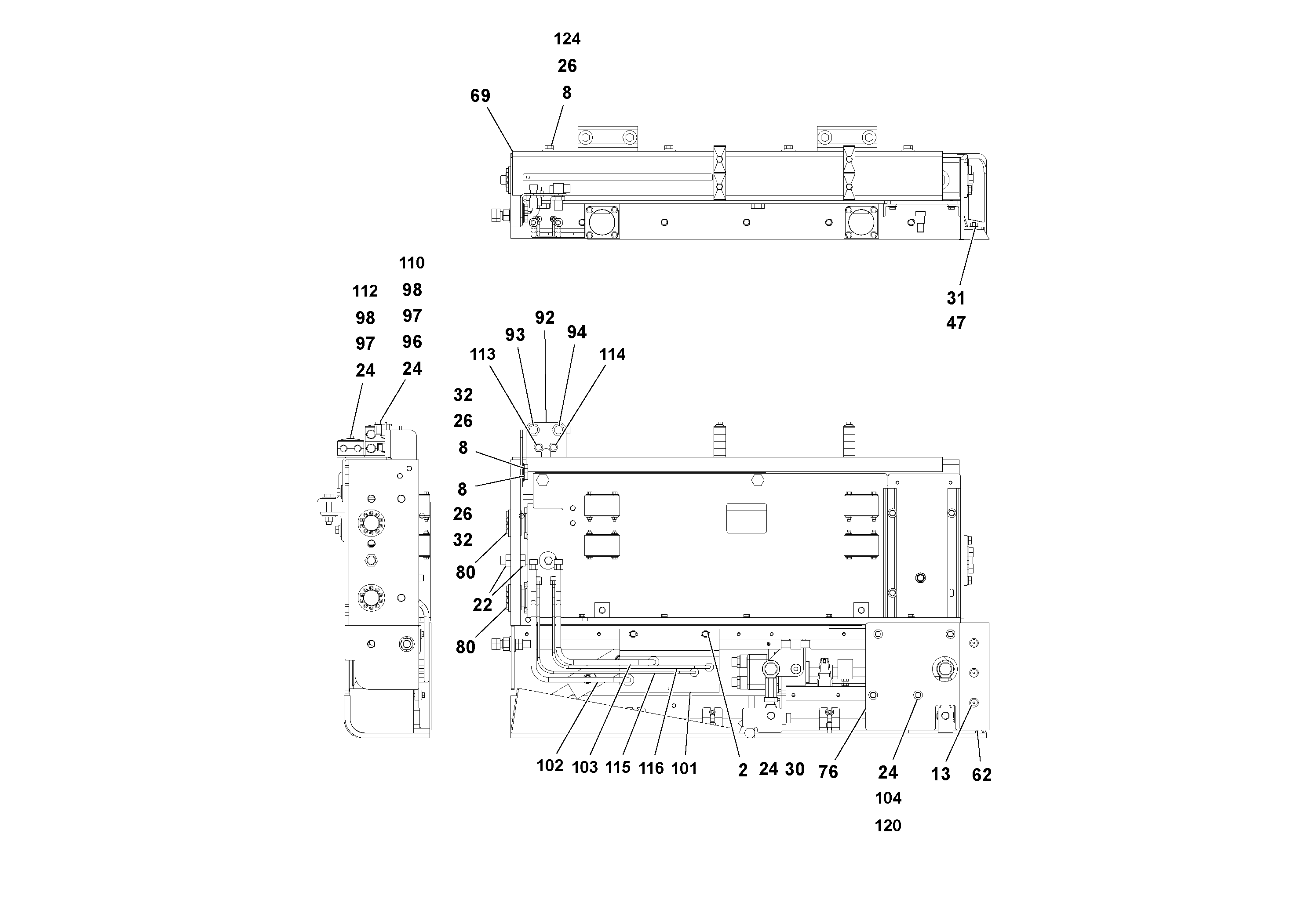 Схема запчастей Volvo Ultimat - 51805 4 Extension Assembly ULTIMAT 16 ULTIMAT 8/16