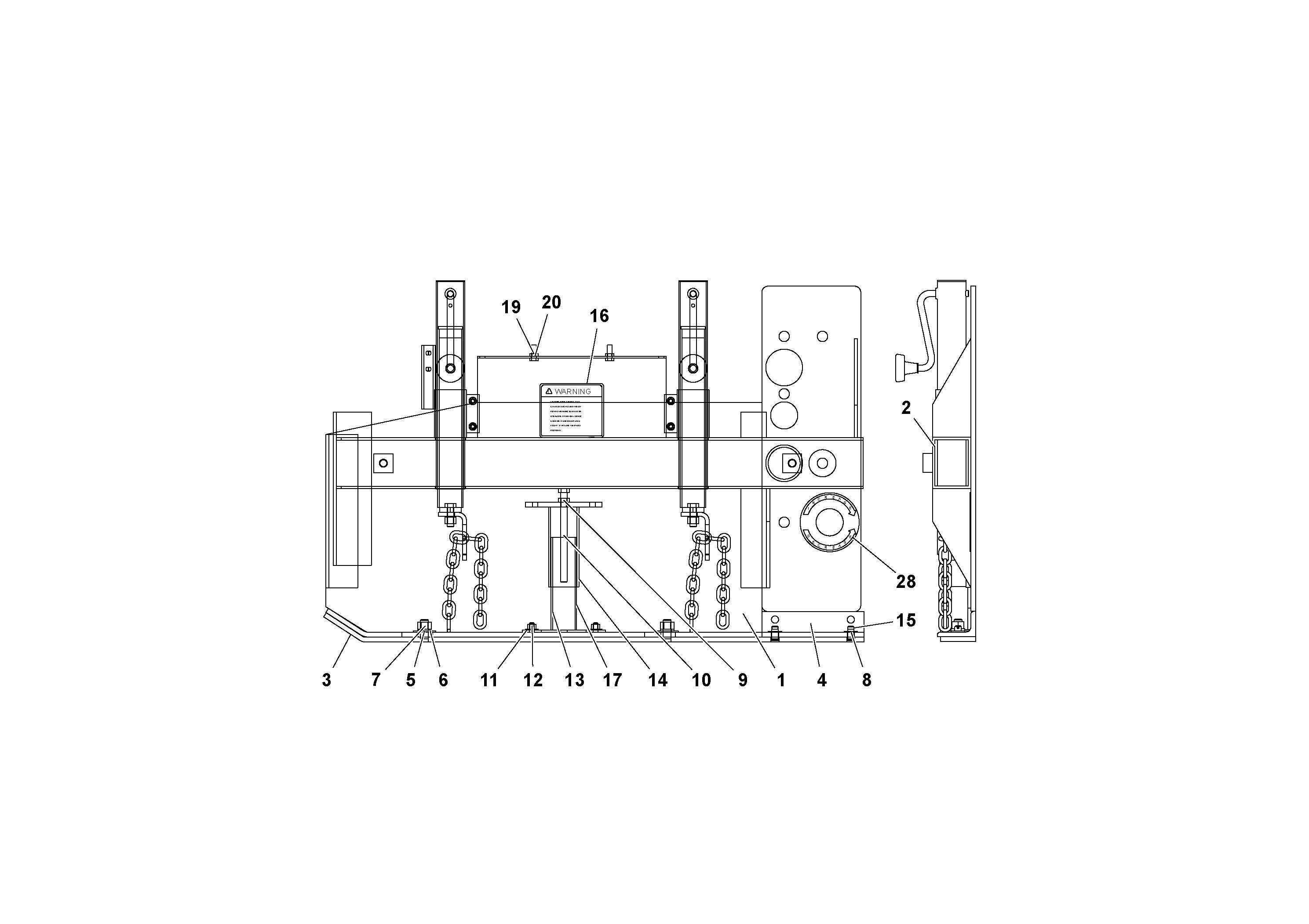 Схема запчастей Volvo Ultimat - 105031 Edger Assembly ULTIMAT 16 ULTIMAT 8/16