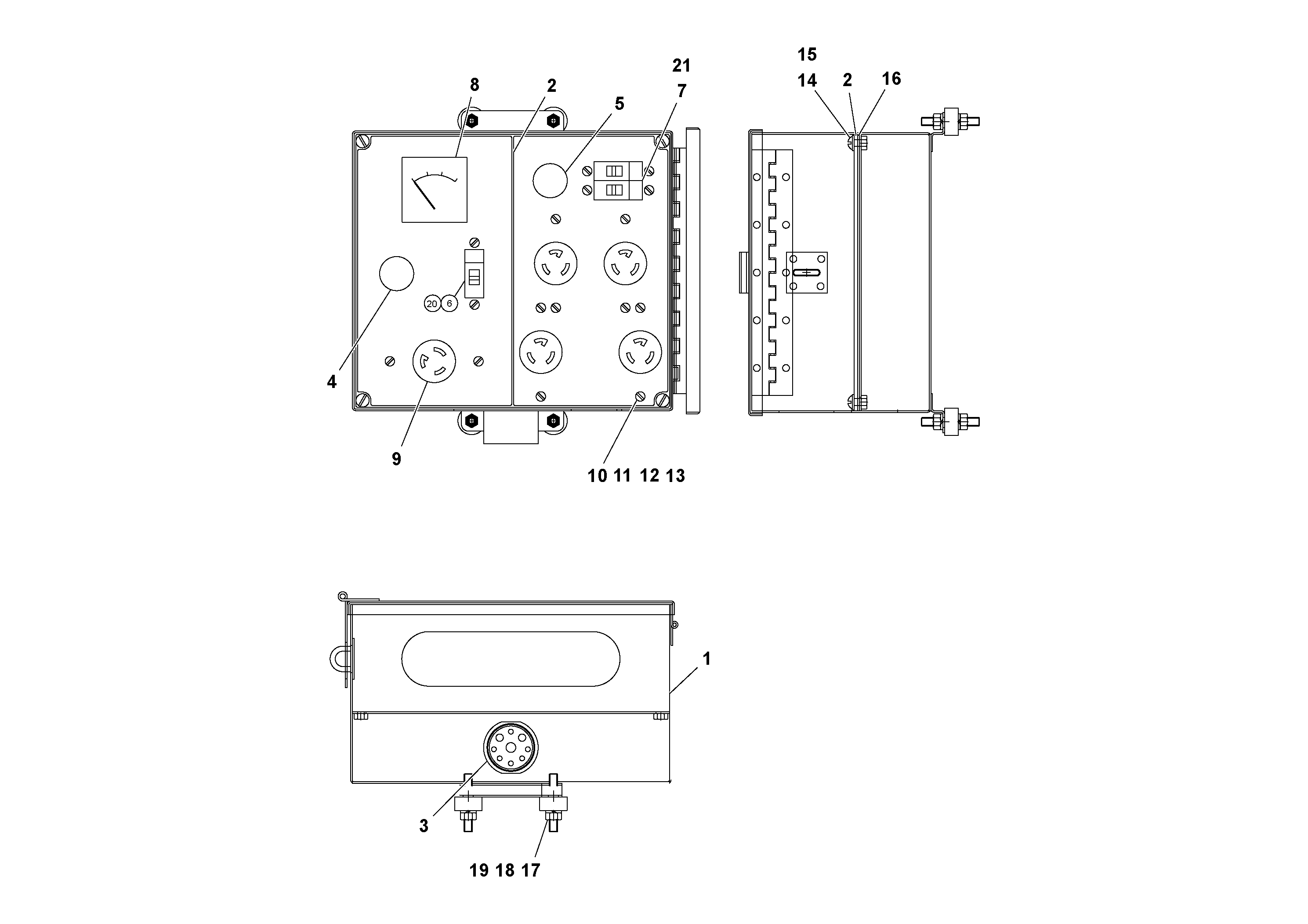 Схема запчастей Volvo Ultimat - 95743 Power Outlet 240V Electrical Option ULTIMAT 16 ULTIMAT 8/16