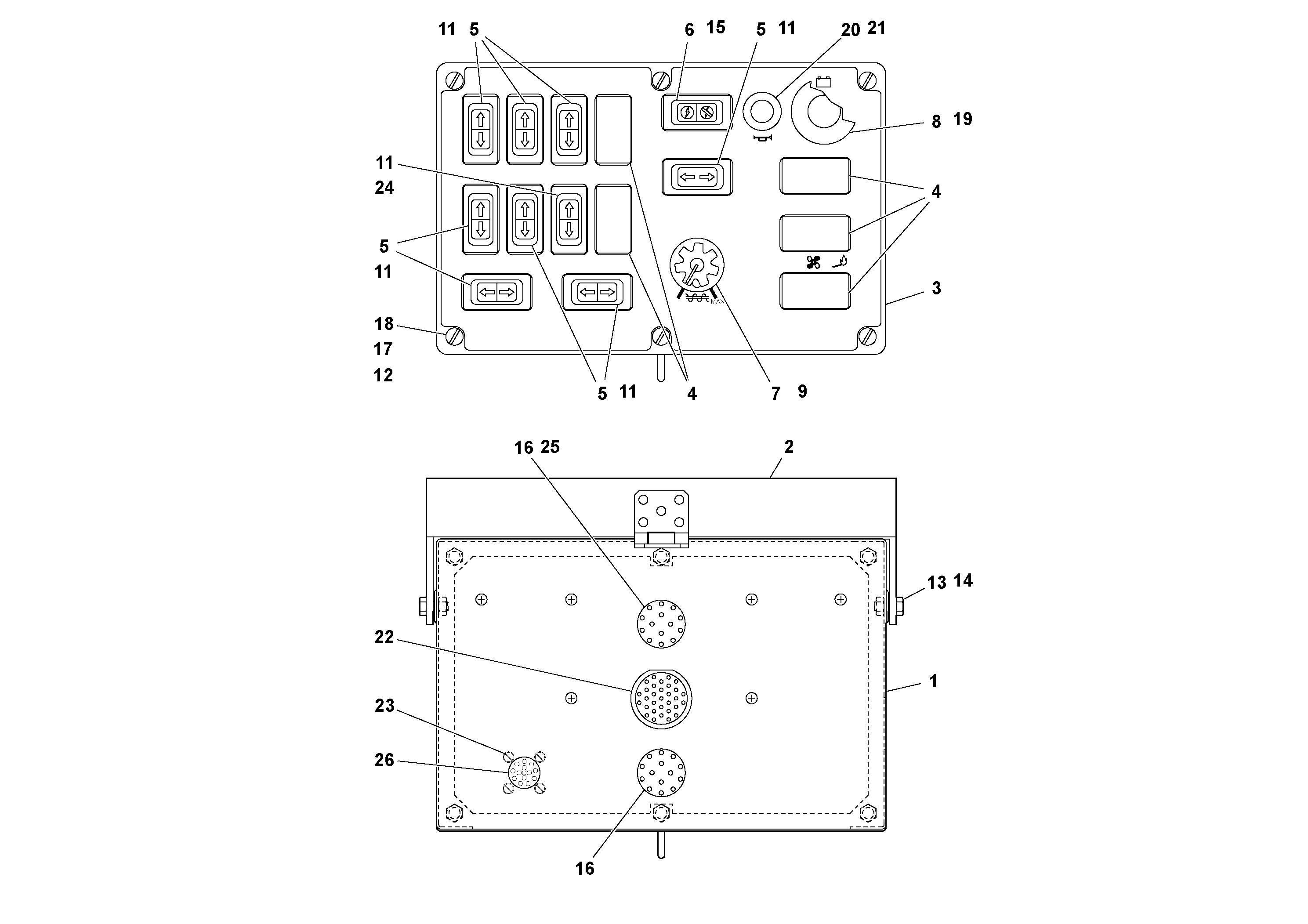 Схема запчастей Volvo Ultimat - 52572 Control Box Assembly ULTIMAT 16 ULTIMAT 8/16