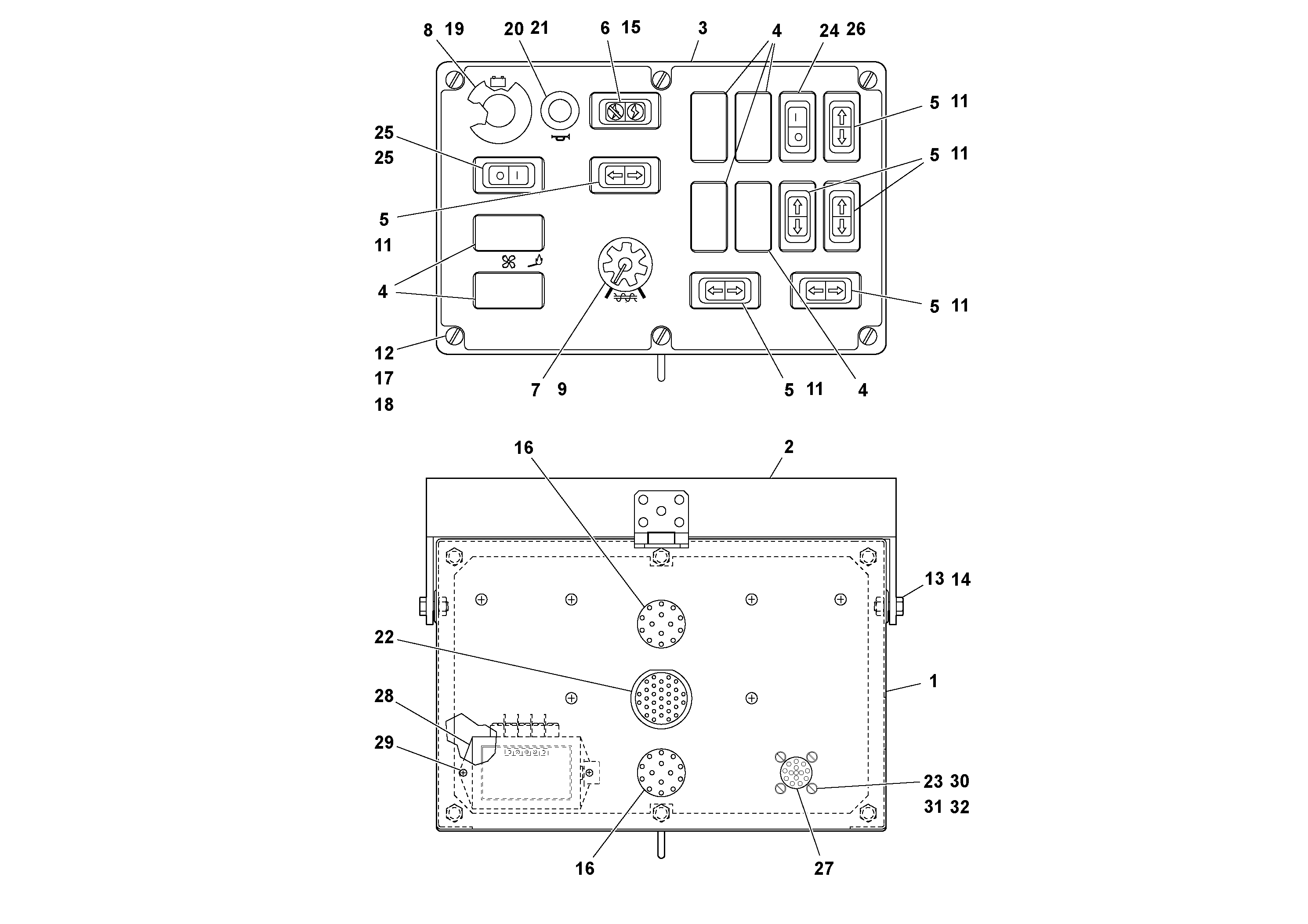 Схема запчастей Volvo Ultimat - 56572 Control Box Assembly ULTIMAT 16 ULTIMAT 8/16