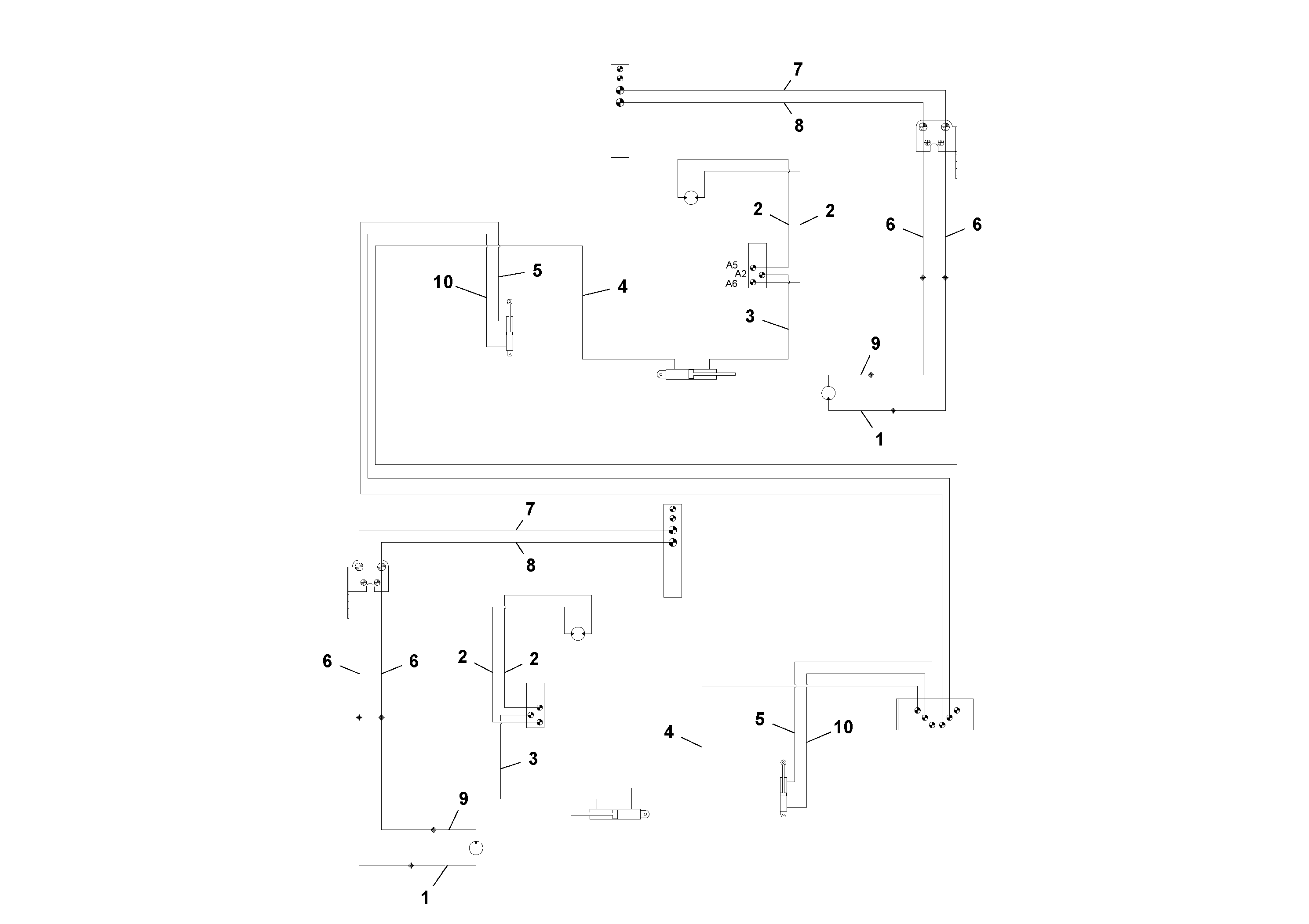 Схема запчастей Volvo Ultimat - 52575 Extension Hose Kit ULTIMAT 16 ULTIMAT 8/16