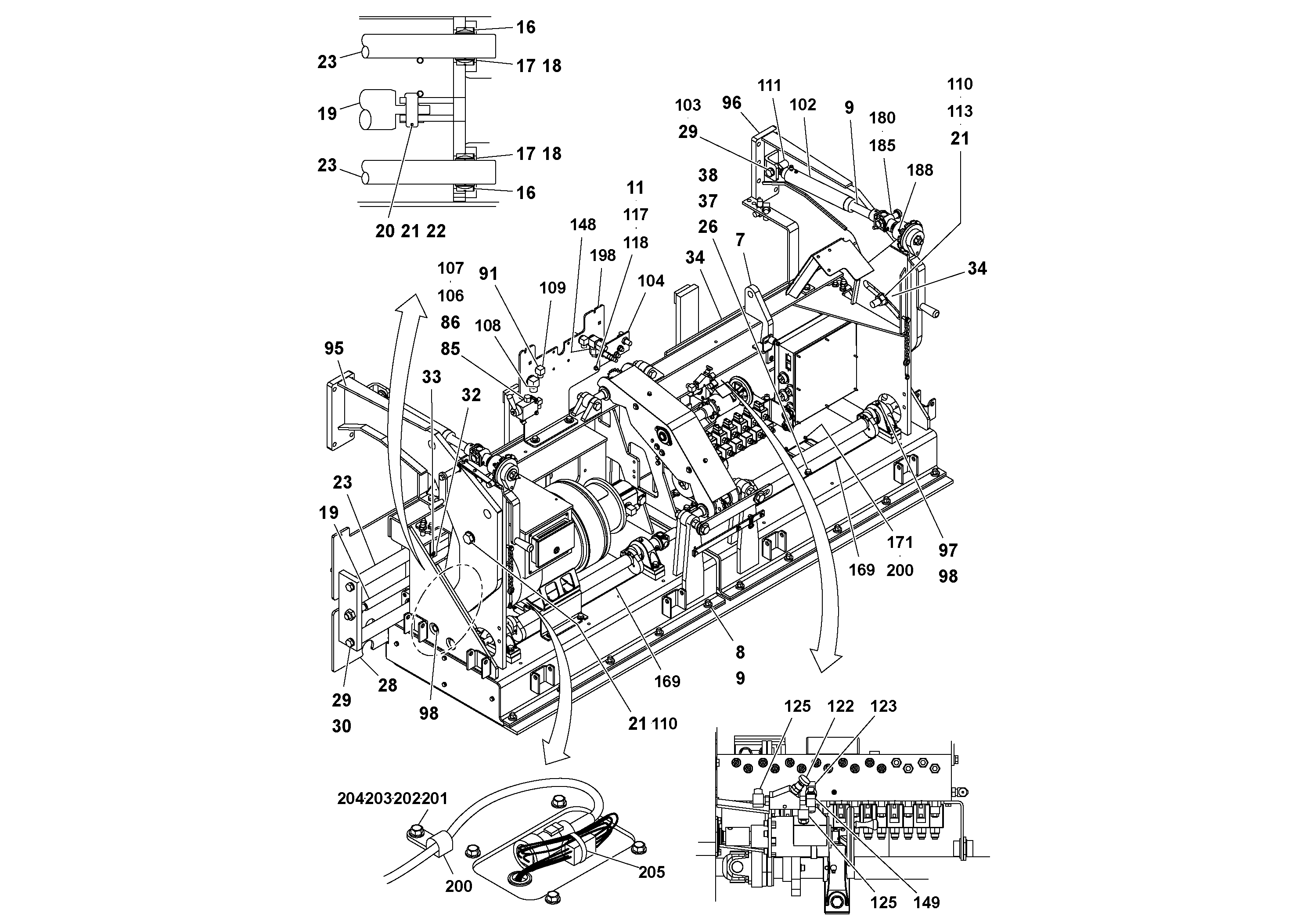 Схема запчастей Volvo Ultimat - 49703 8 ft. Main Screed Assembly ULTIMAT 16 ULTIMAT 8/16