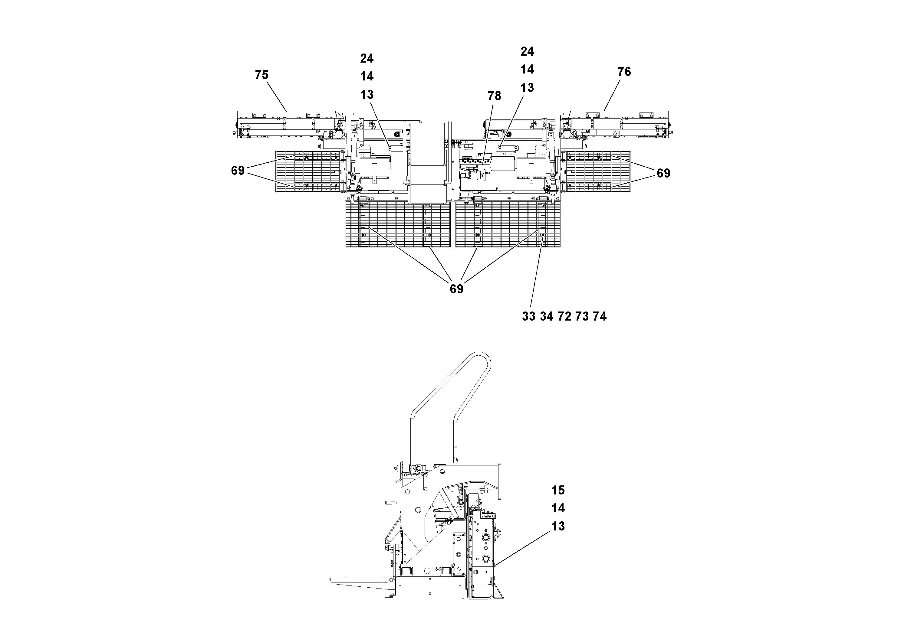 Схема запчастей Volvo Ultimat - 52591 Screed Assembly ULTIMAT 16 ULTIMAT 8/16