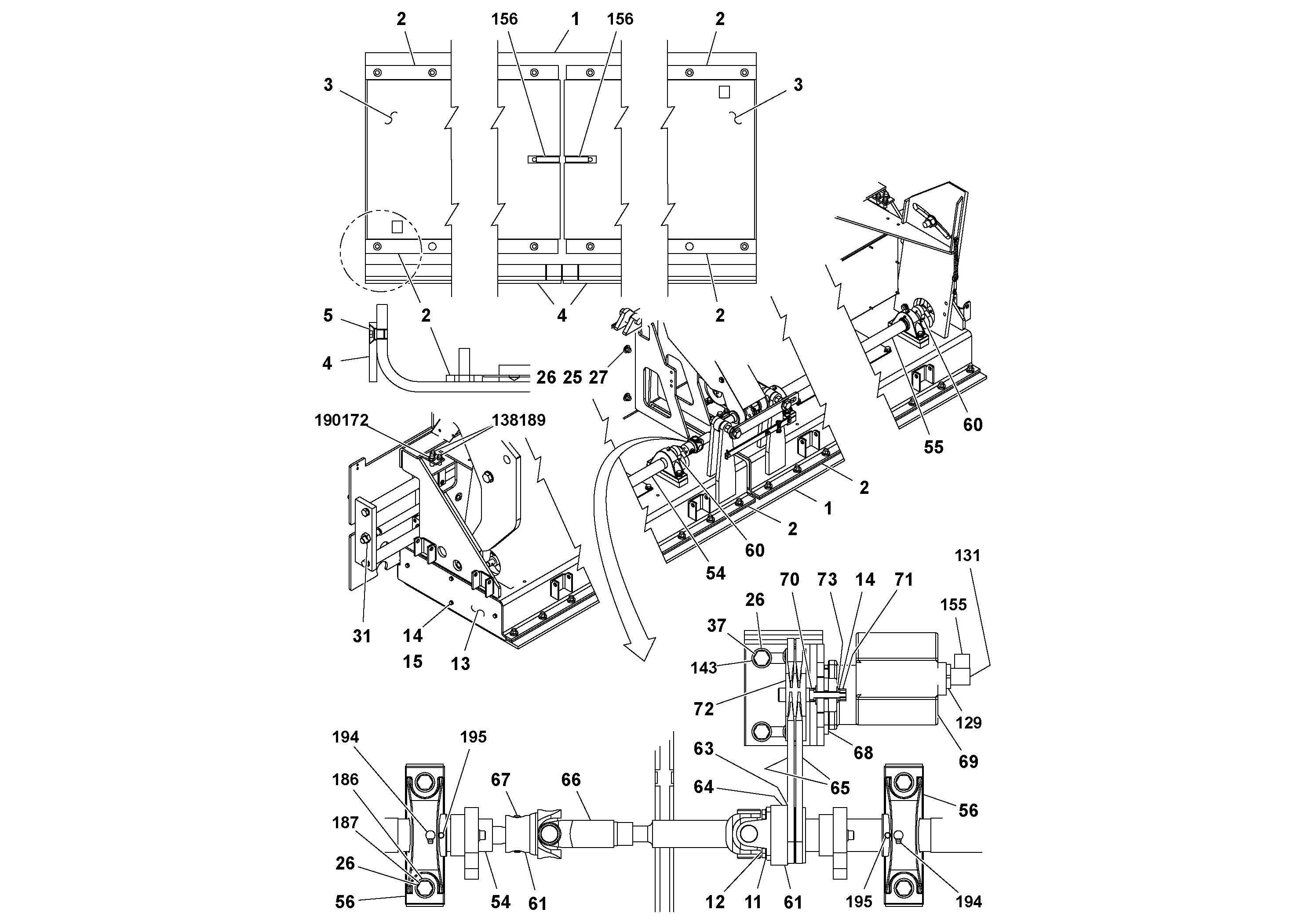 Схема запчастей Volvo Ultimat - 52592 8 ft. Main Screed Assembly ULTIMAT 16 ULTIMAT 8/16