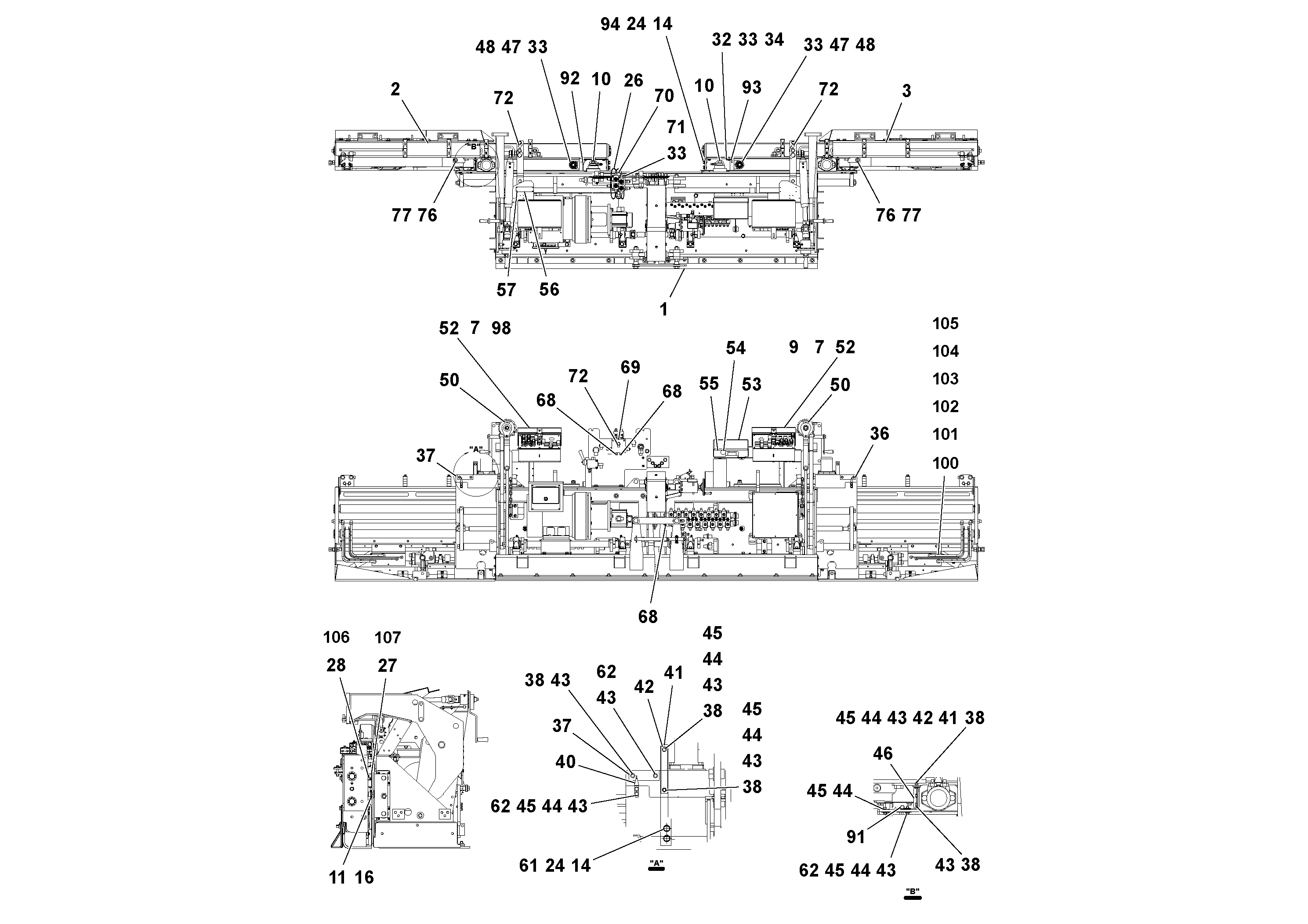 Схема запчастей Volvo Ultimat - 73174 Screed Assembly ULTIMAT 16 ULTIMAT 8/16