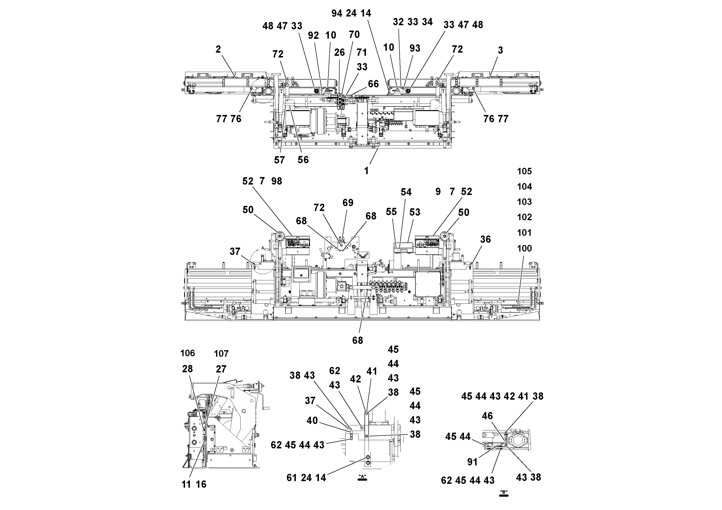 Схема запчастей Volvo Ultimat - 80176 Screed Assembly ULTIMAT 16 ULTIMAT 8/16