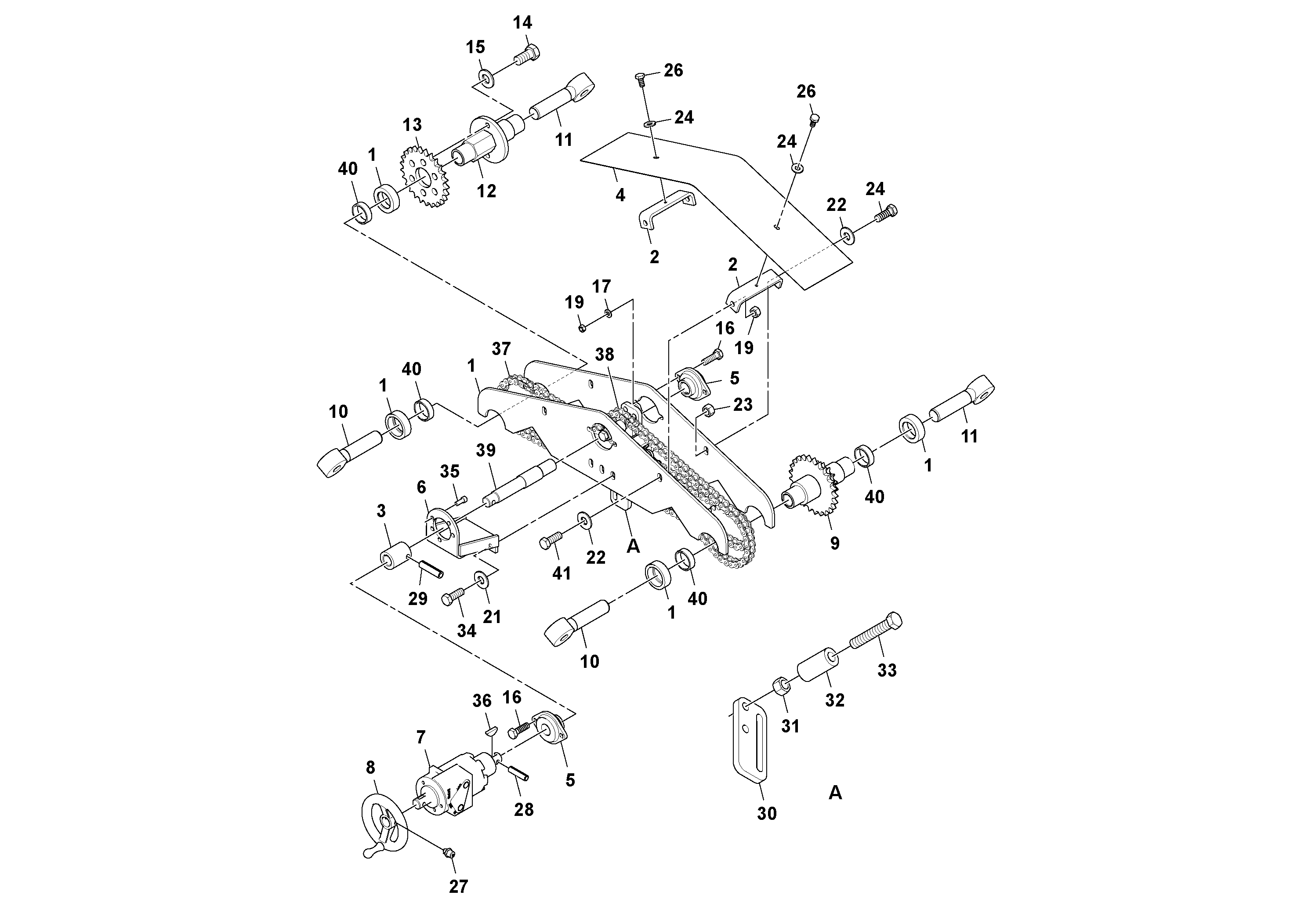 Схема запчастей Volvo Ultimat - 37966 Power Crown Assembly ULTIMAT 16 ULTIMAT 8/16