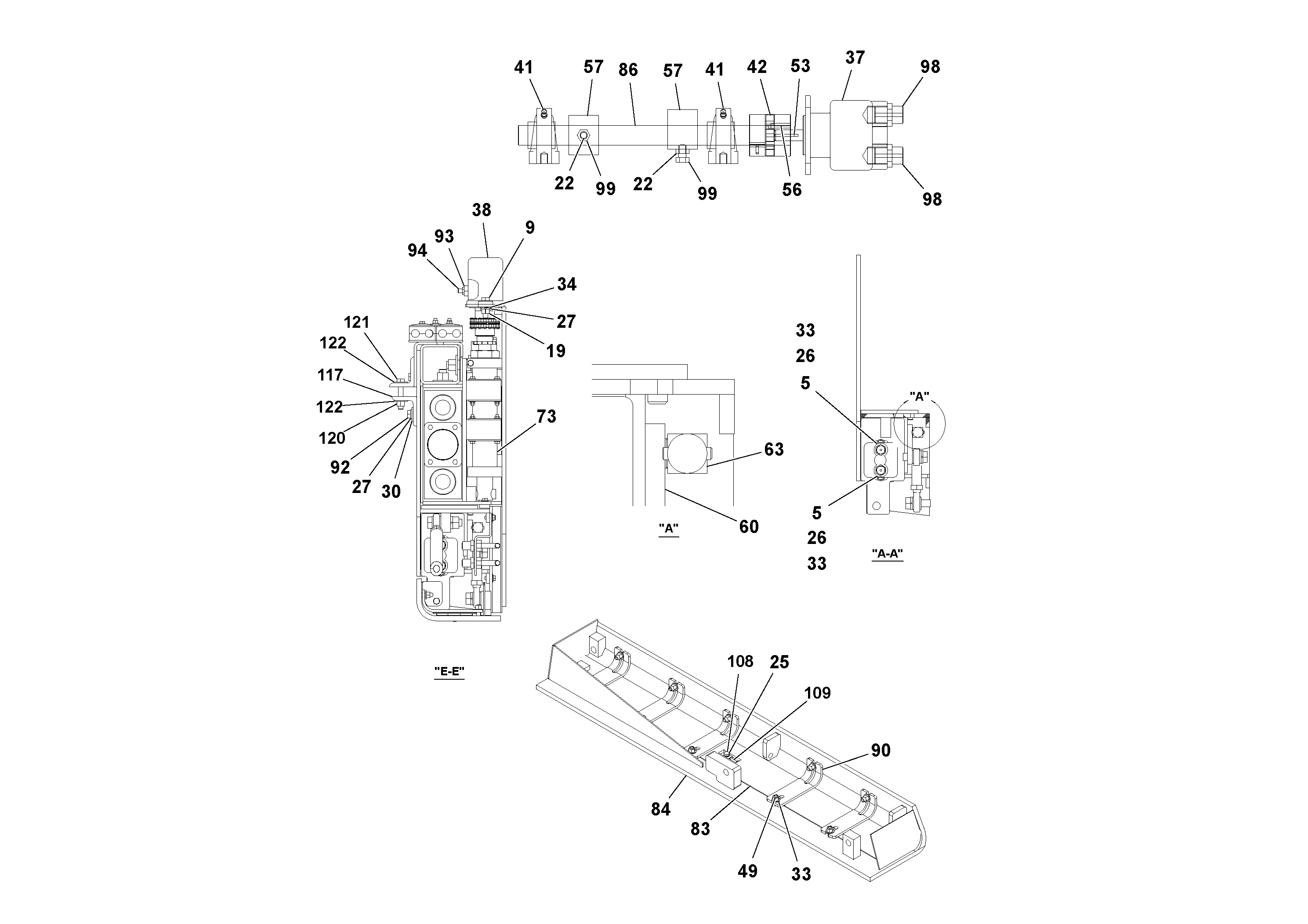 Схема запчастей Volvo Ultimat - 47179 4 Extension Assembly ULTIMAT 16 ULTIMAT 8/16