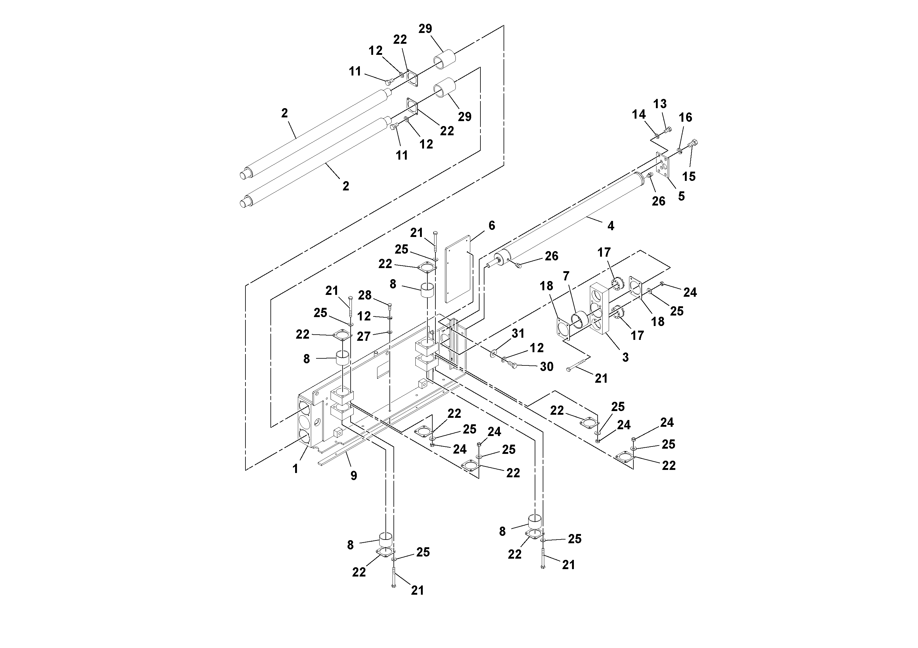 Схема запчастей Volvo Ultimat - 47180 3 Primary Extension Assembly ULTIMAT 16 ULTIMAT 8/16