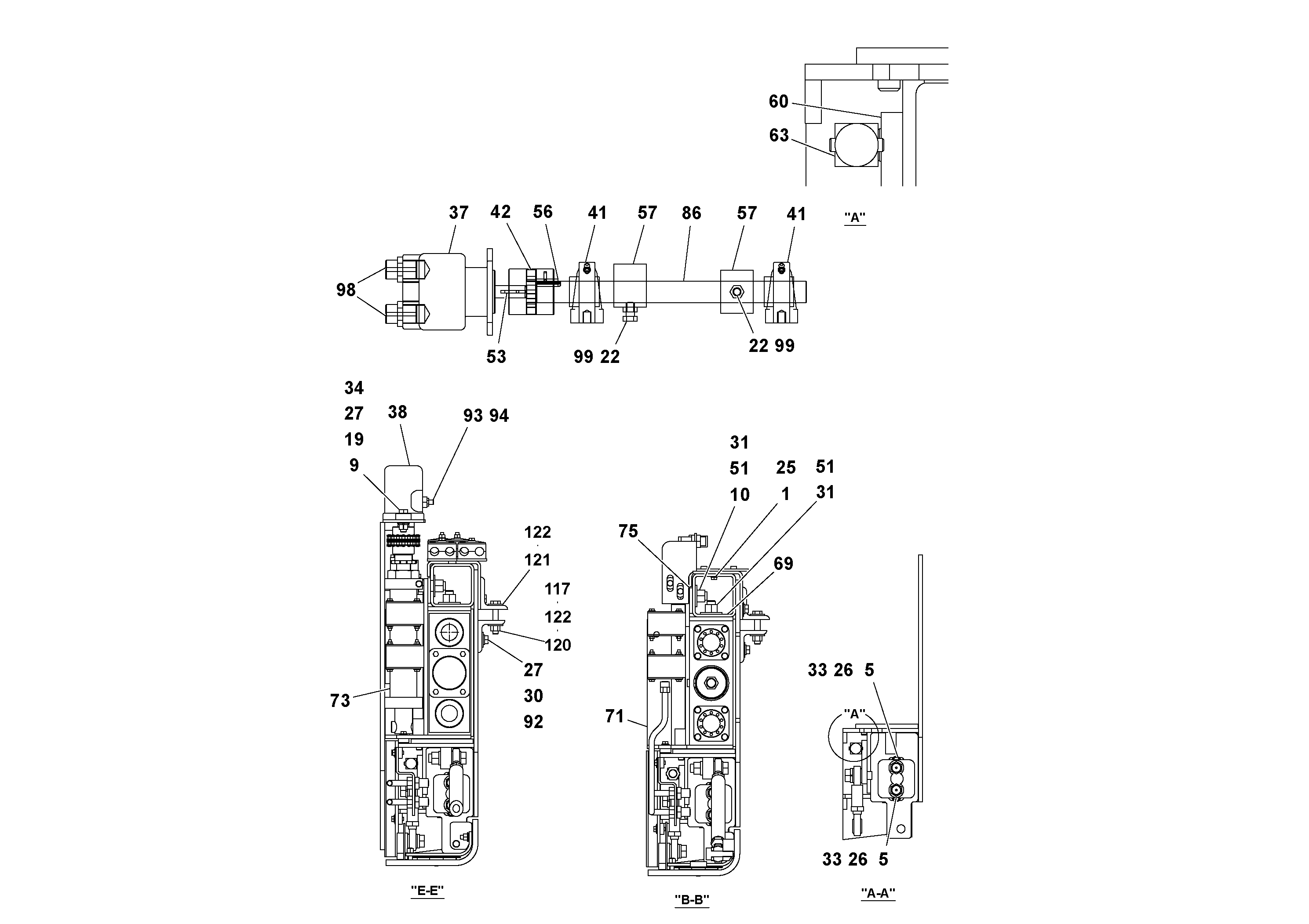 Схема запчастей Volvo Ultimat - 47184 4 Extension Asssembly ULTIMAT 16 ULTIMAT 8/16