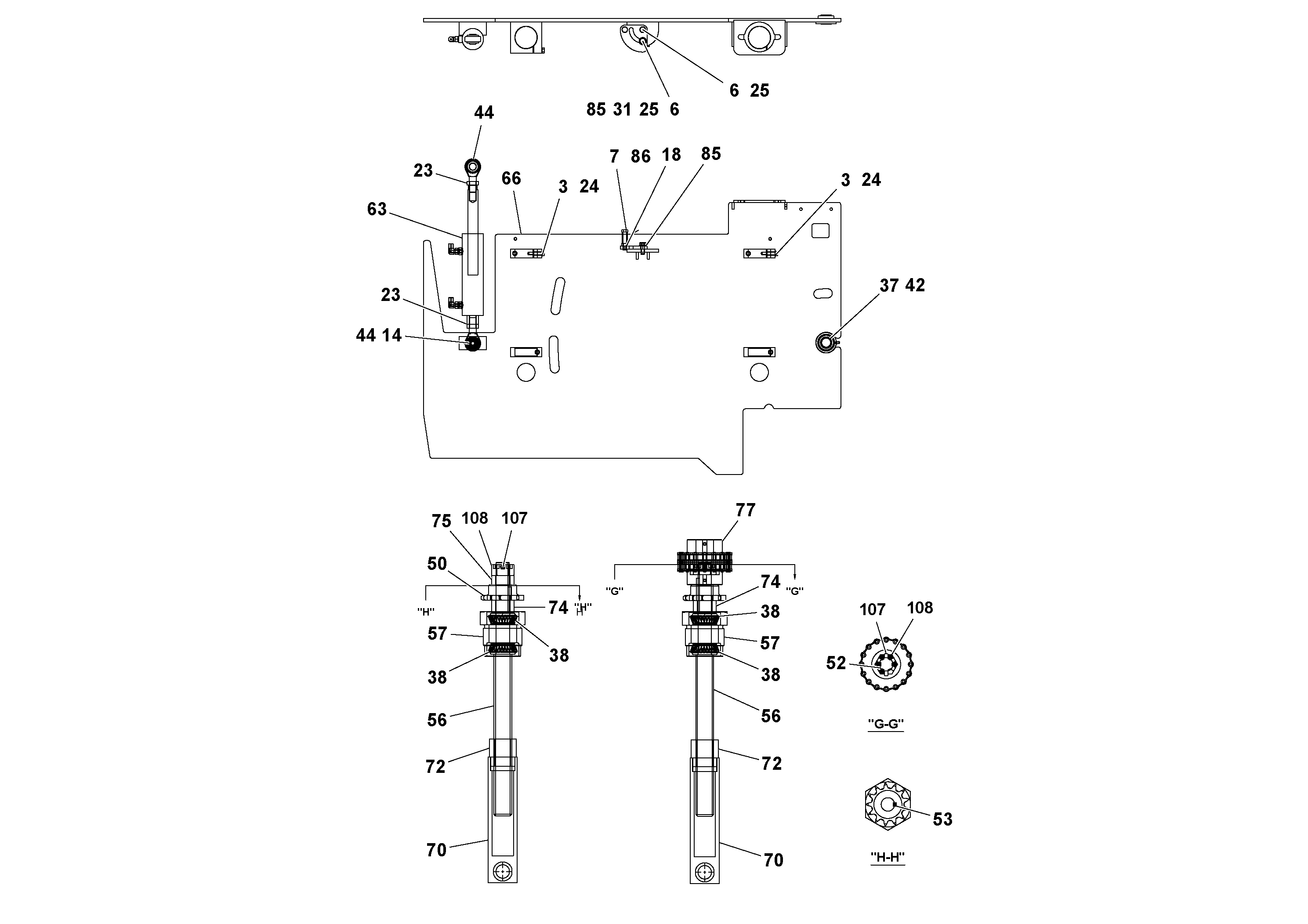 Схема запчастей Volvo Ultimat - 48167 4 Extension Assembly ULTIMAT 16 ULTIMAT 8/16