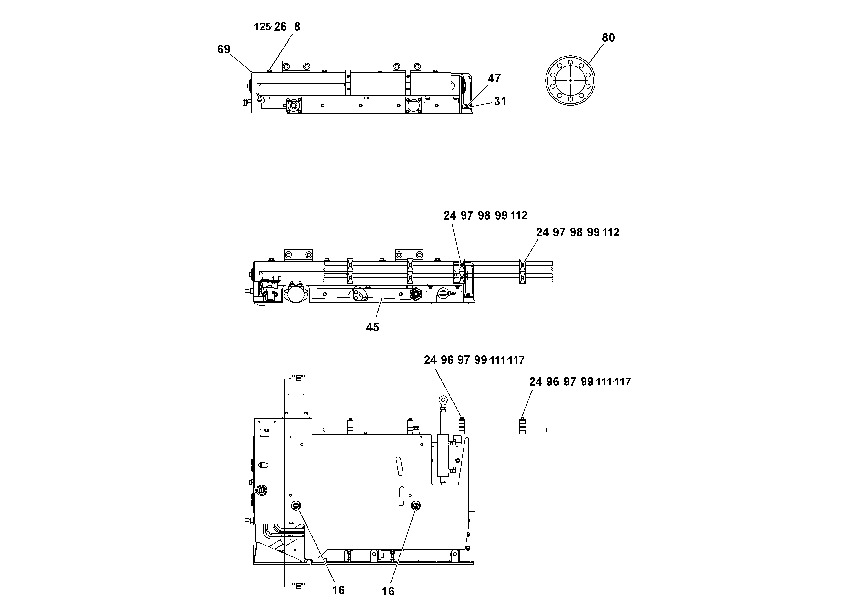 Схема запчастей Volvo Ultimat - 48168 4 Extension Assembly ULTIMAT 16 ULTIMAT 8/16