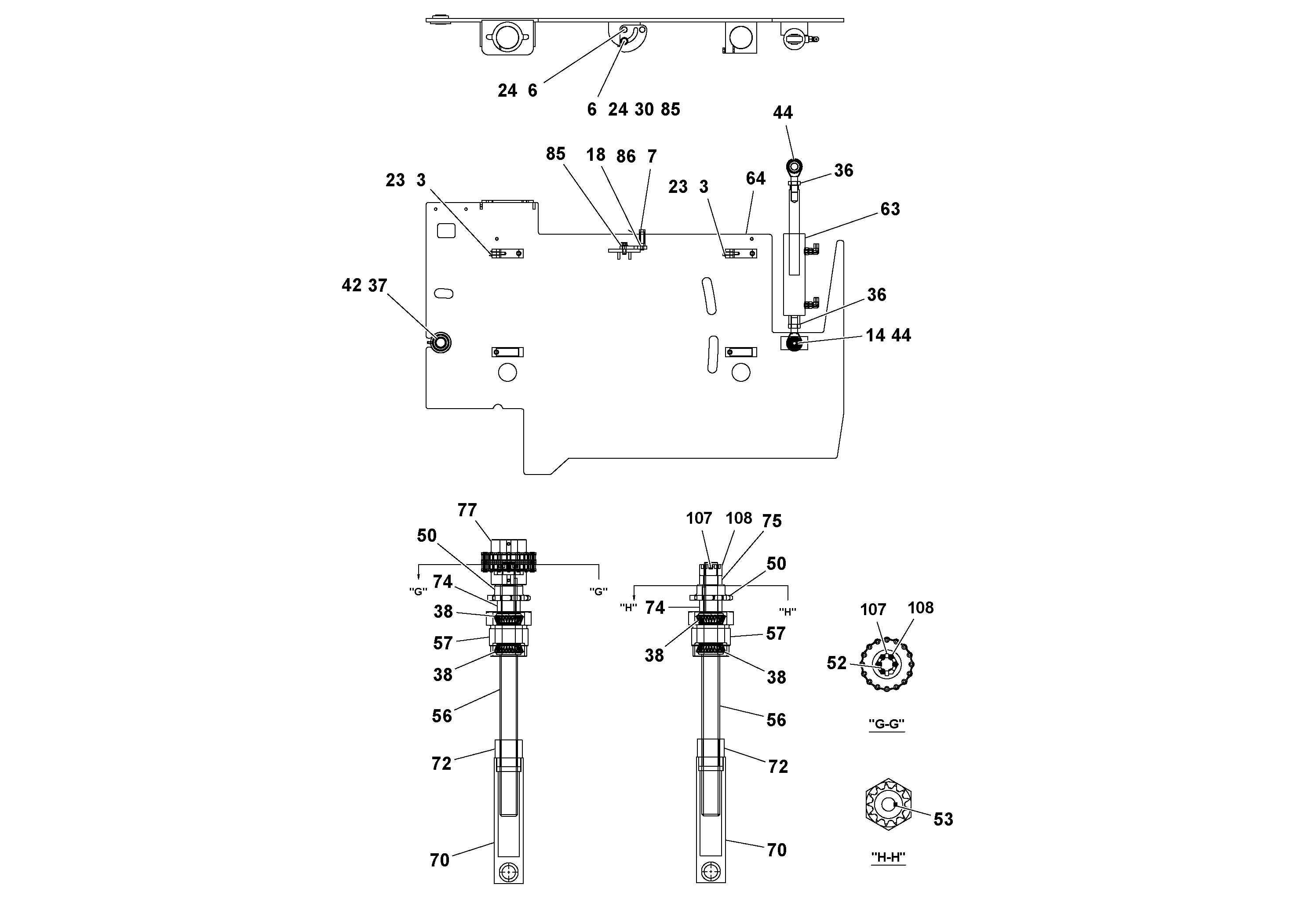 Схема запчастей Volvo Ultimat - 48173 4 Extension Assembly ULTIMAT 16 ULTIMAT 8/16