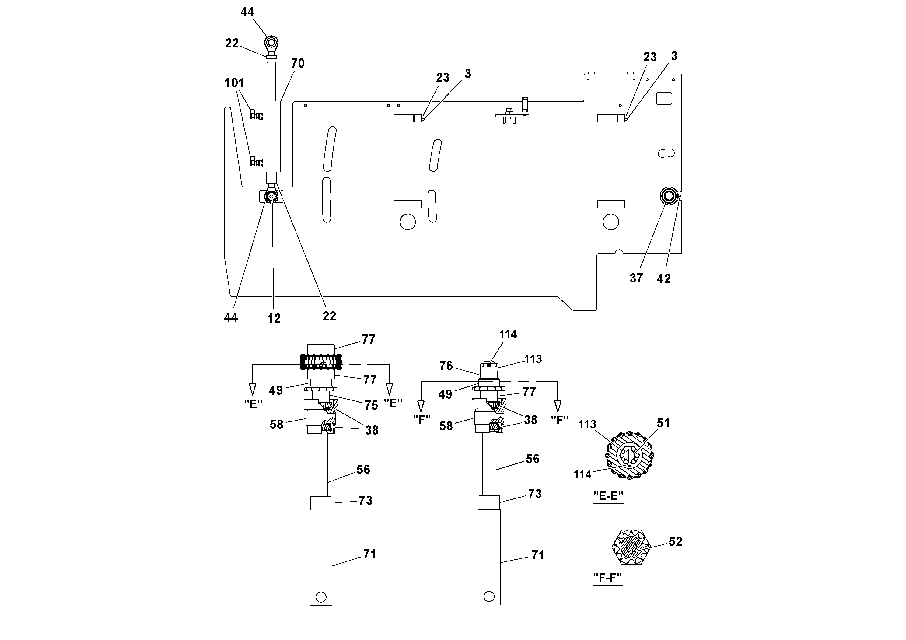 Схема запчастей Volvo Ultimat - 55628 5 Extension Assembly ULTIMAT 20 ULTIMAT 10/20