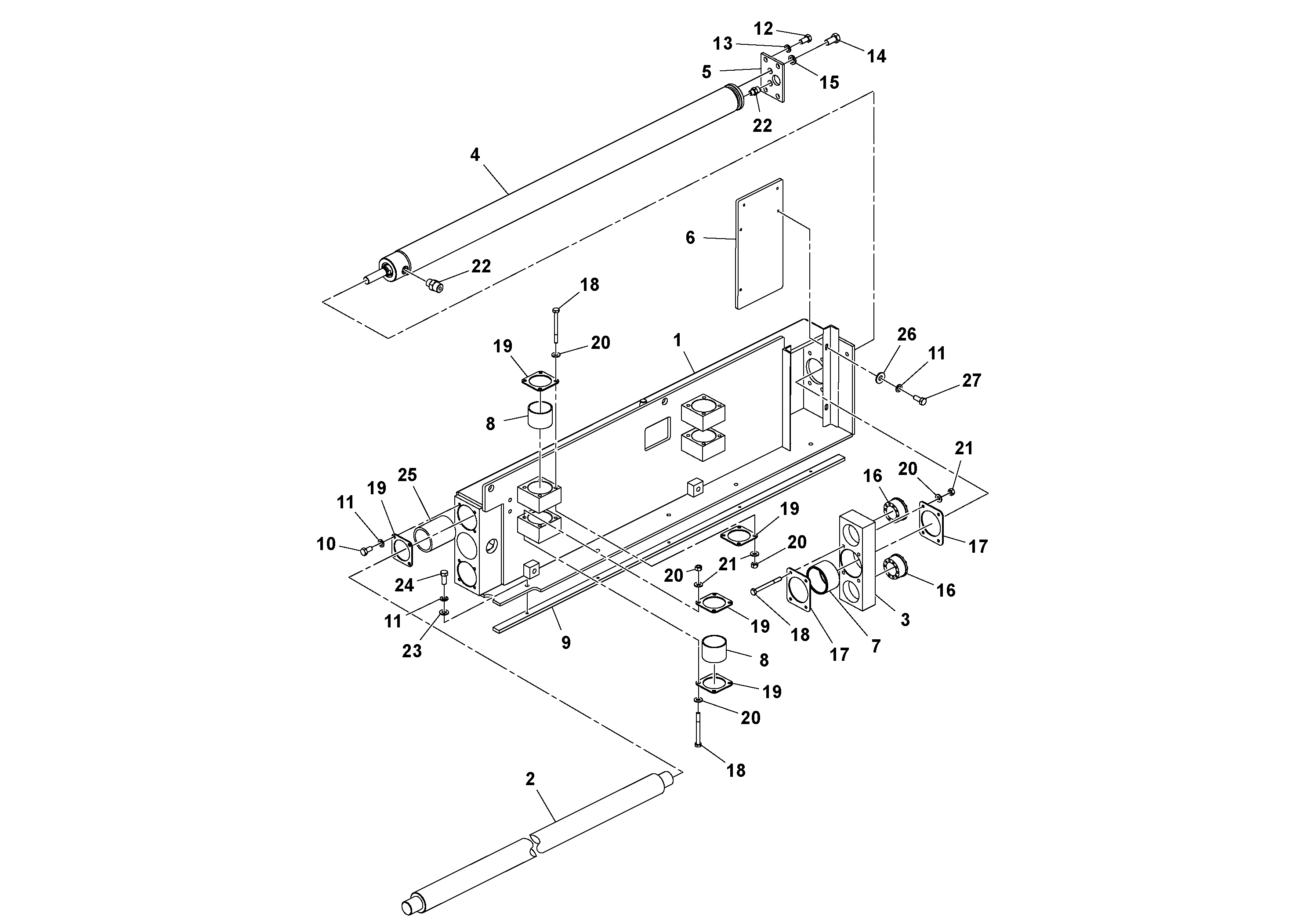 Схема запчастей Volvo Ultimat - 63990 4 Primary Extension Assembly ULTIMAT 20 ULTIMAT 10/20