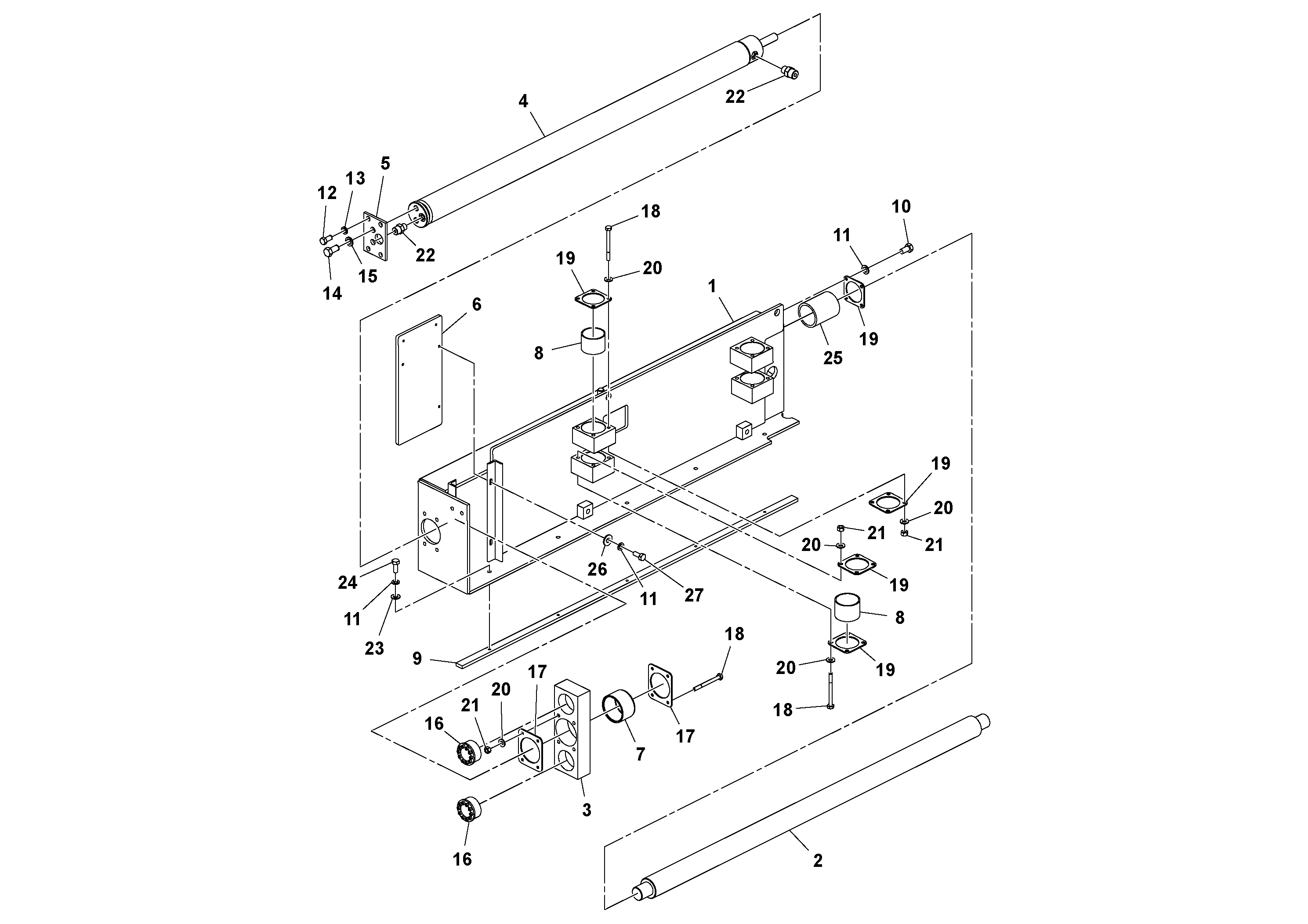 Схема запчастей Volvo Ultimat - 65668 4 Primary Extension Assembly ULTIMAT 20 ULTIMAT 10/20