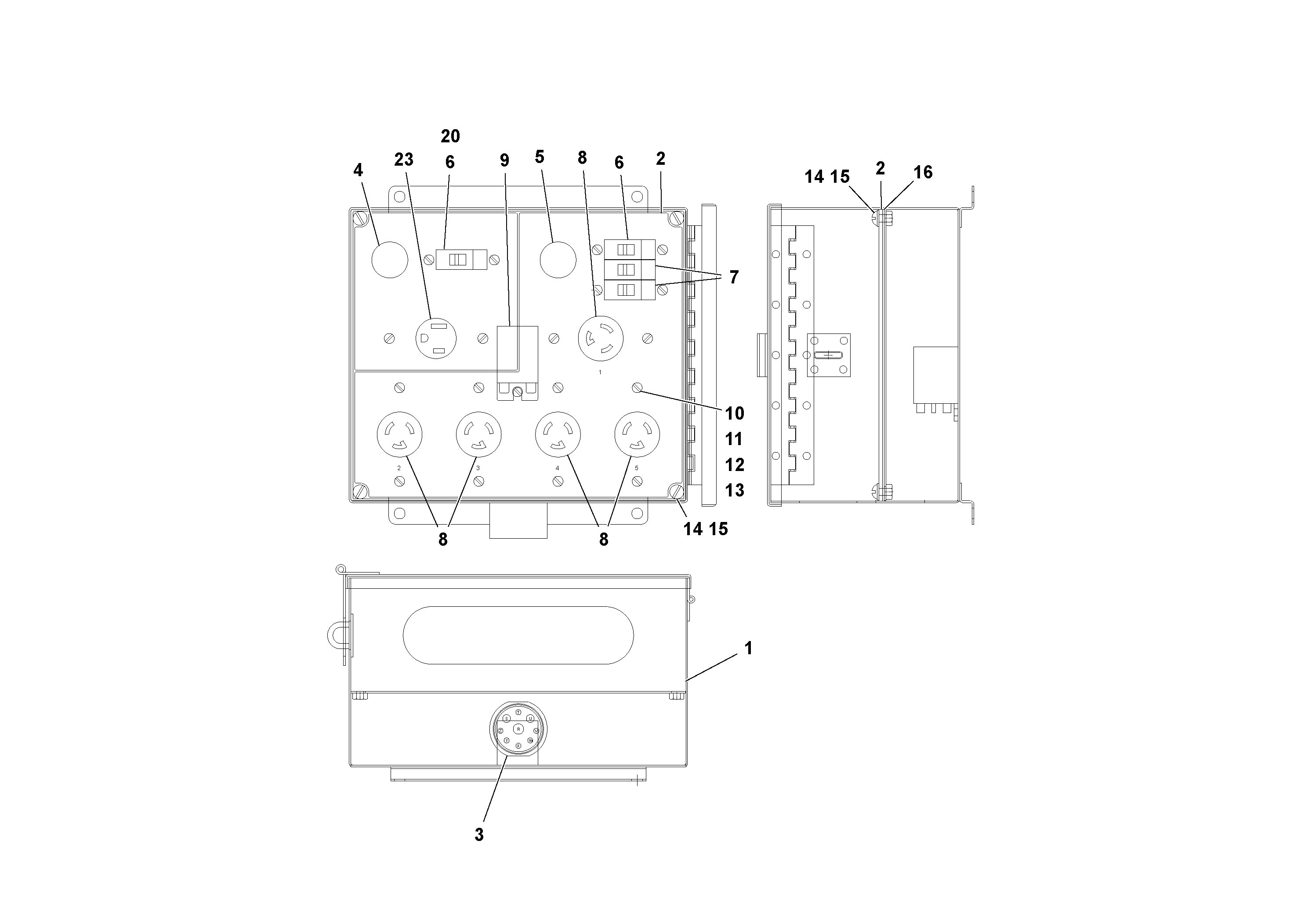Схема запчастей Volvo Ultimat - 93906 Power Outlet Box ULTIMAT 20 ULTIMAT 10/20