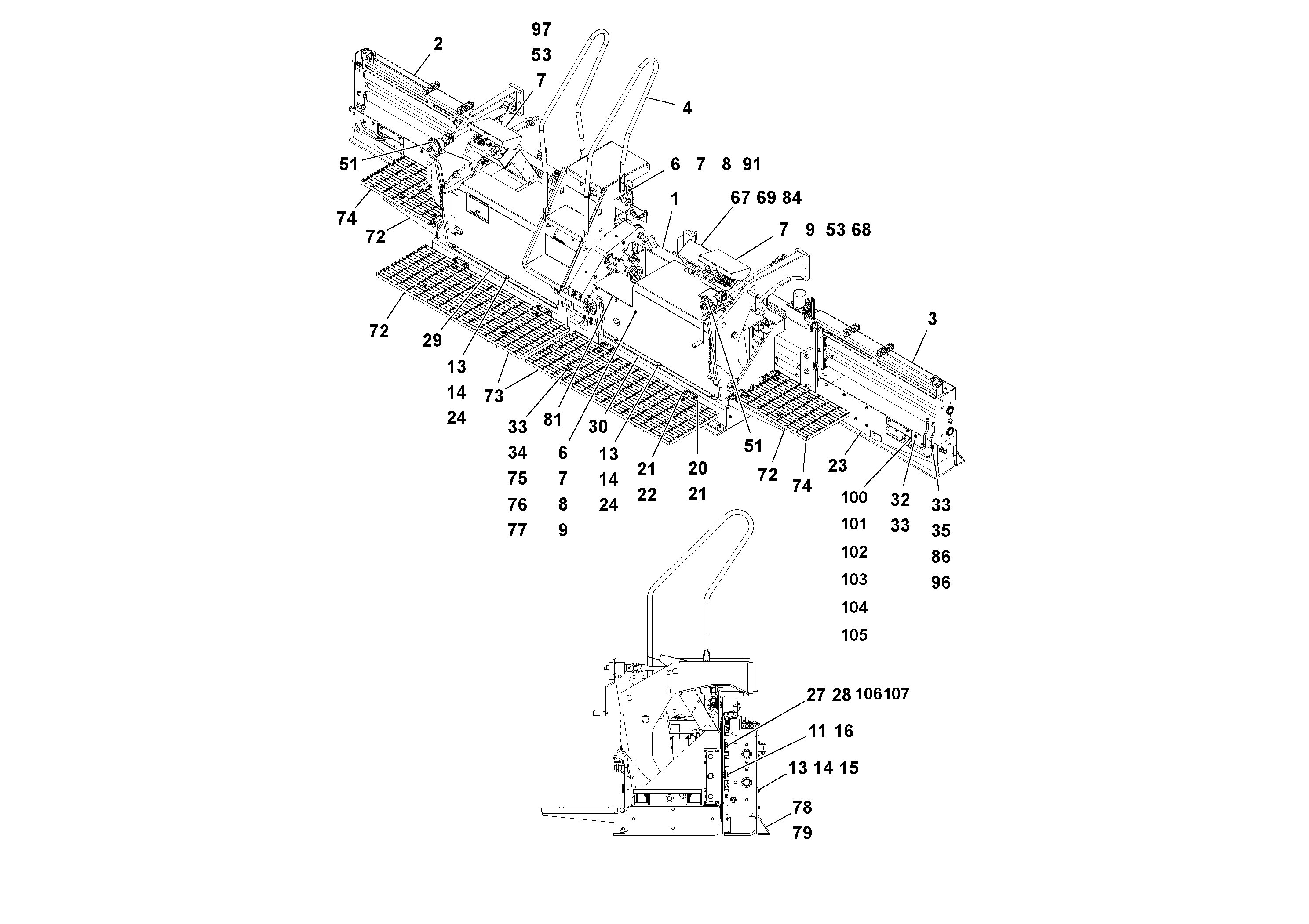 Схема запчастей Volvo Ultimat - 103115 Screed Assembly ULTIMAT 20 ULTIMAT 10/20