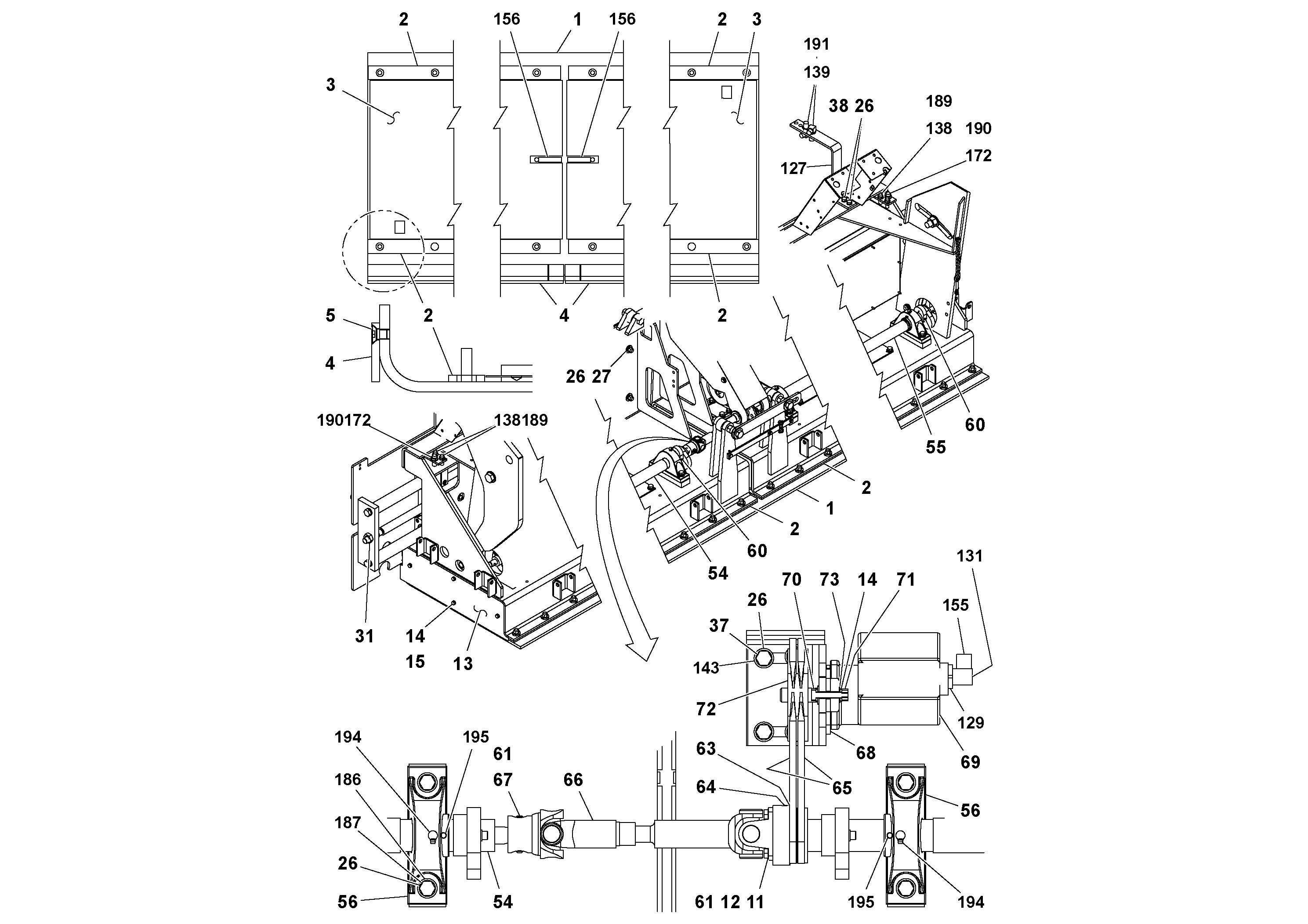 Схема запчастей Volvo Ultimat - 1660 10 ft. Main Screed Assembly ULTIMAT 20 ULTIMAT 10/20