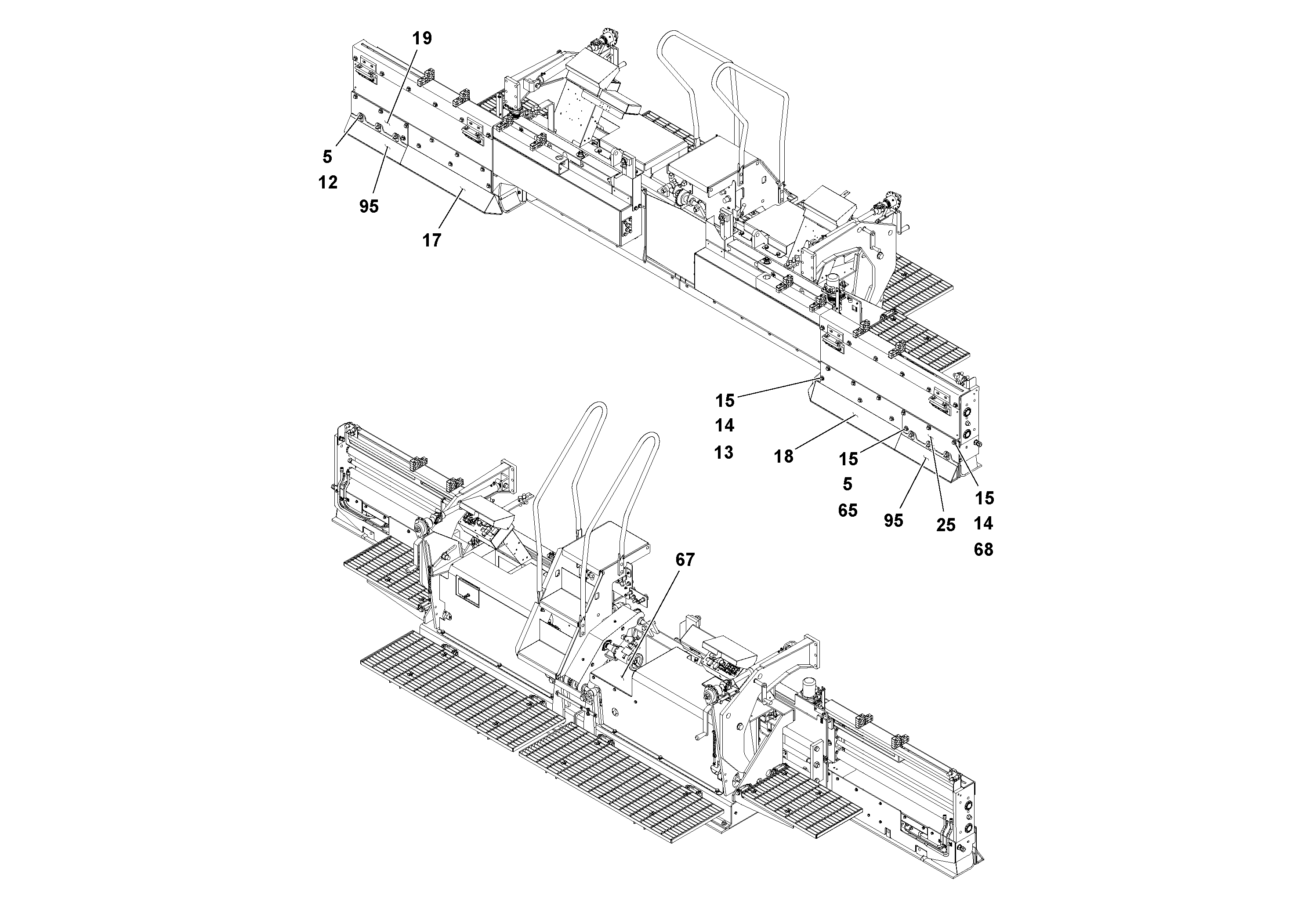 Схема запчастей Volvo Ultimat - 19113 Screed Assembly ULTIMAT 20 ULTIMAT 10/20