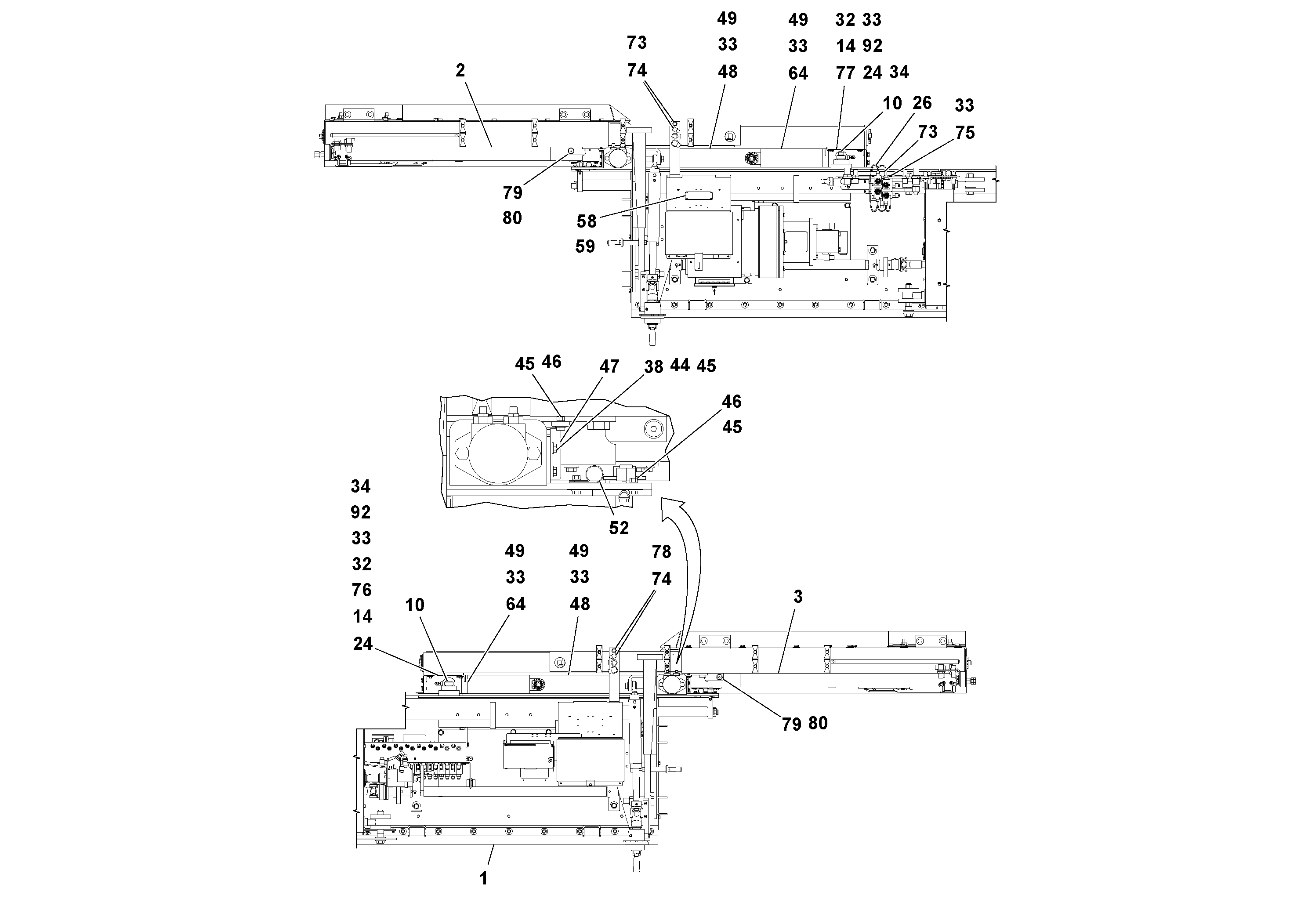 Схема запчастей Volvo Ultimat - 44584 Screed Assembly ULTIMAT 20 ULTIMAT 10/20