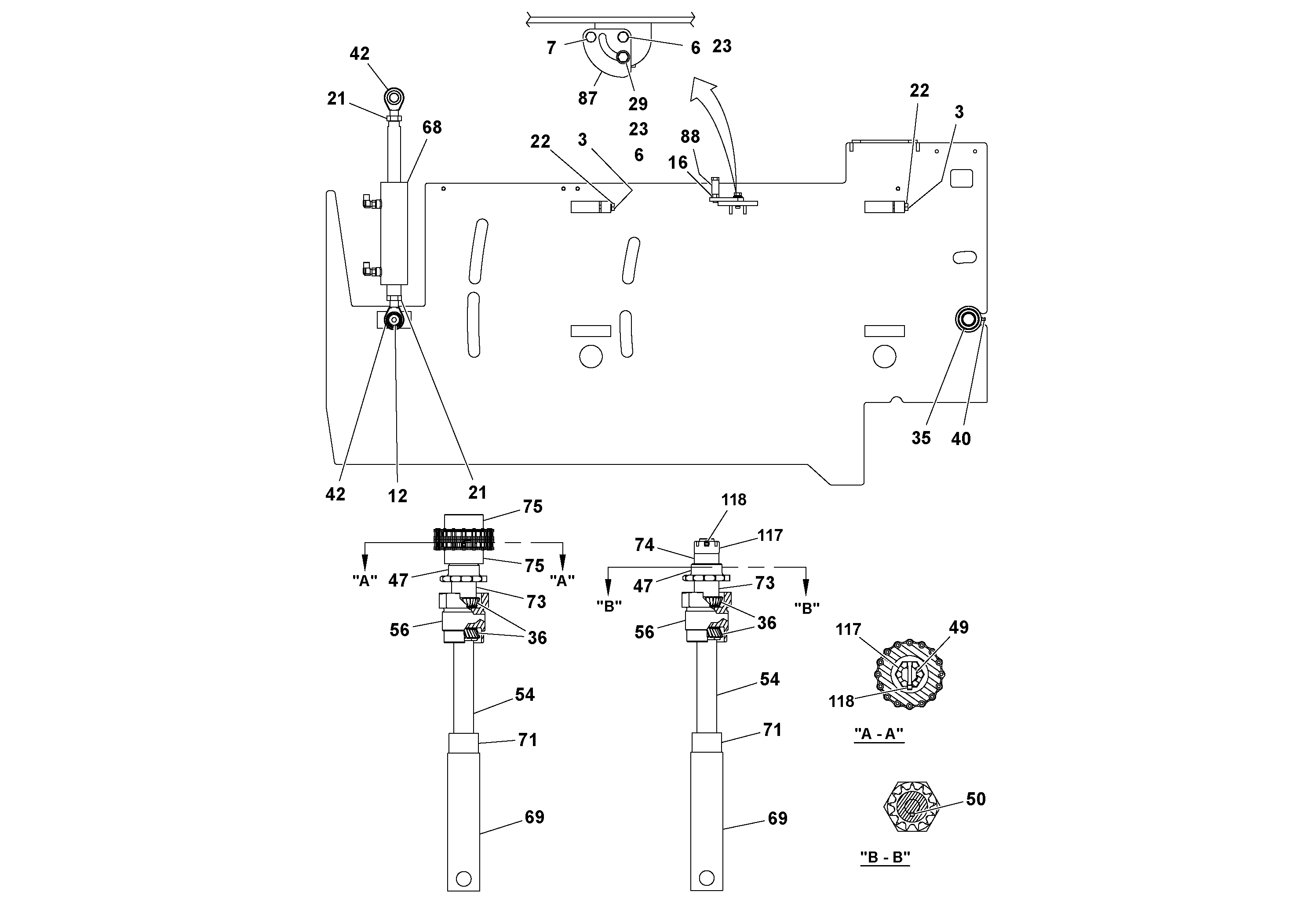 Схема запчастей Volvo Ultimat - 51375 5 Extension Assembly ULTIMAT 20 ULTIMAT 10/20