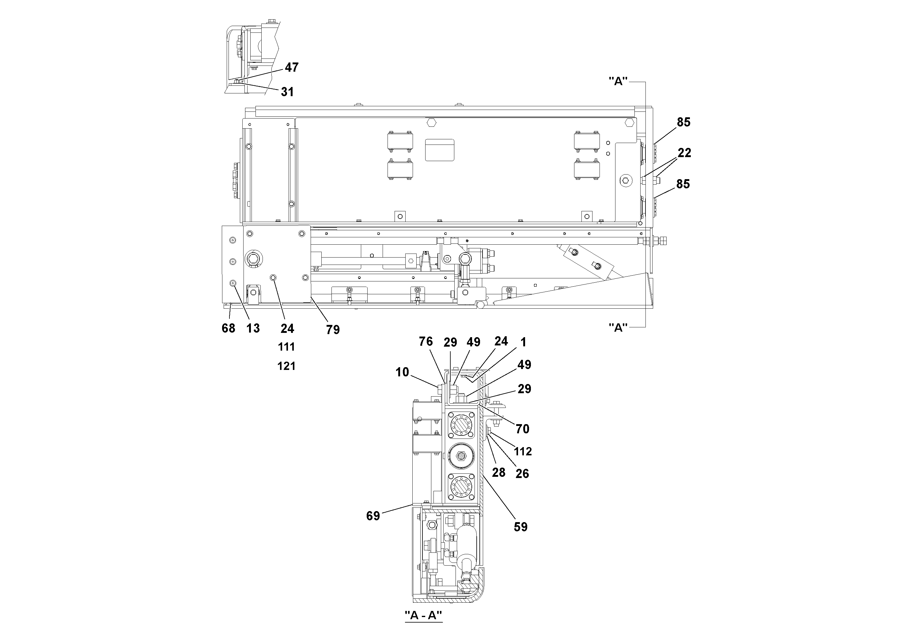 Схема запчастей Volvo Ultimat - 51383 5 Extension Assembly ULTIMAT 20 ULTIMAT 10/20