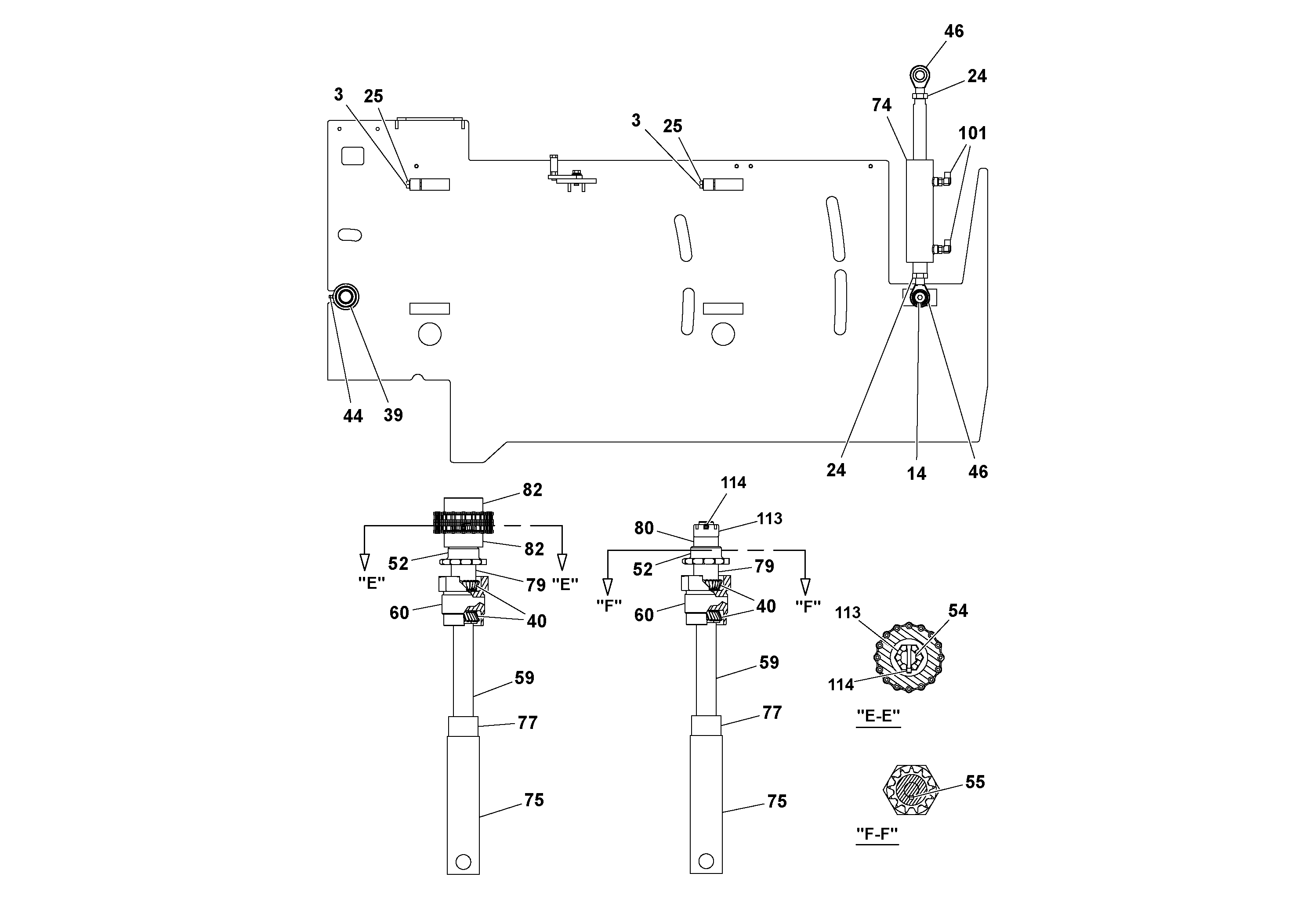 Схема запчастей Volvo Ultimat - 52214 5 Extension Asssembly ULTIMAT 20 ULTIMAT 10/20