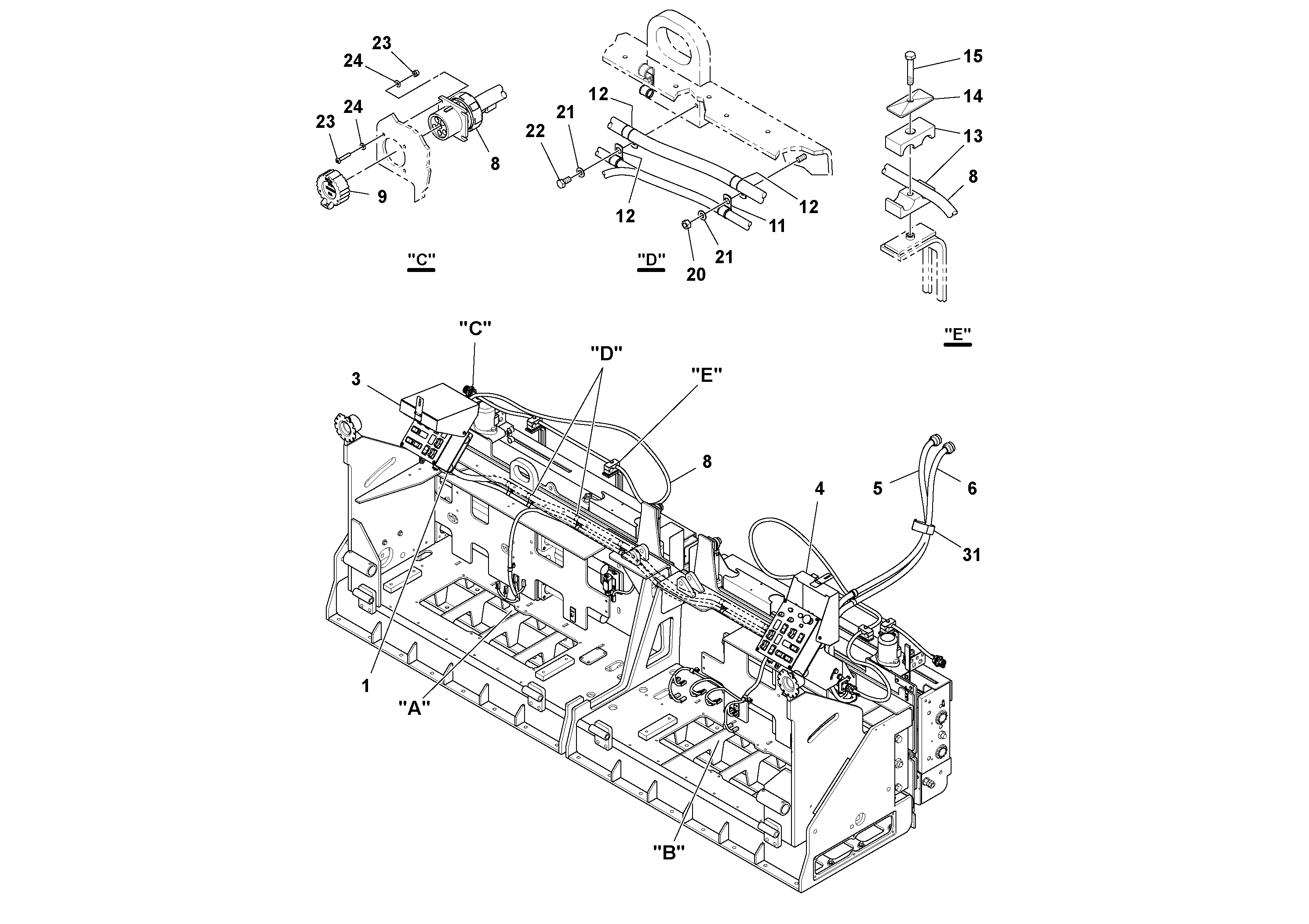 Схема запчастей Volvo Ultimat - 79550 Electrical Installation ULTIMAT 200
